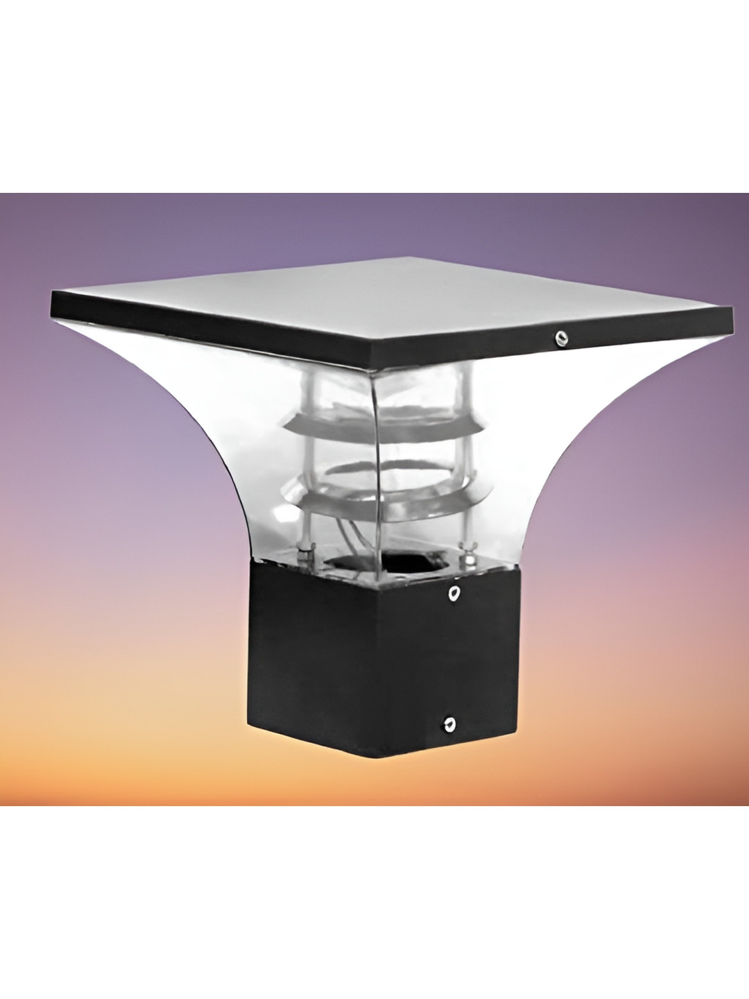 KINIS Grey Frustum Rust-Resistant Outdoor Lamp