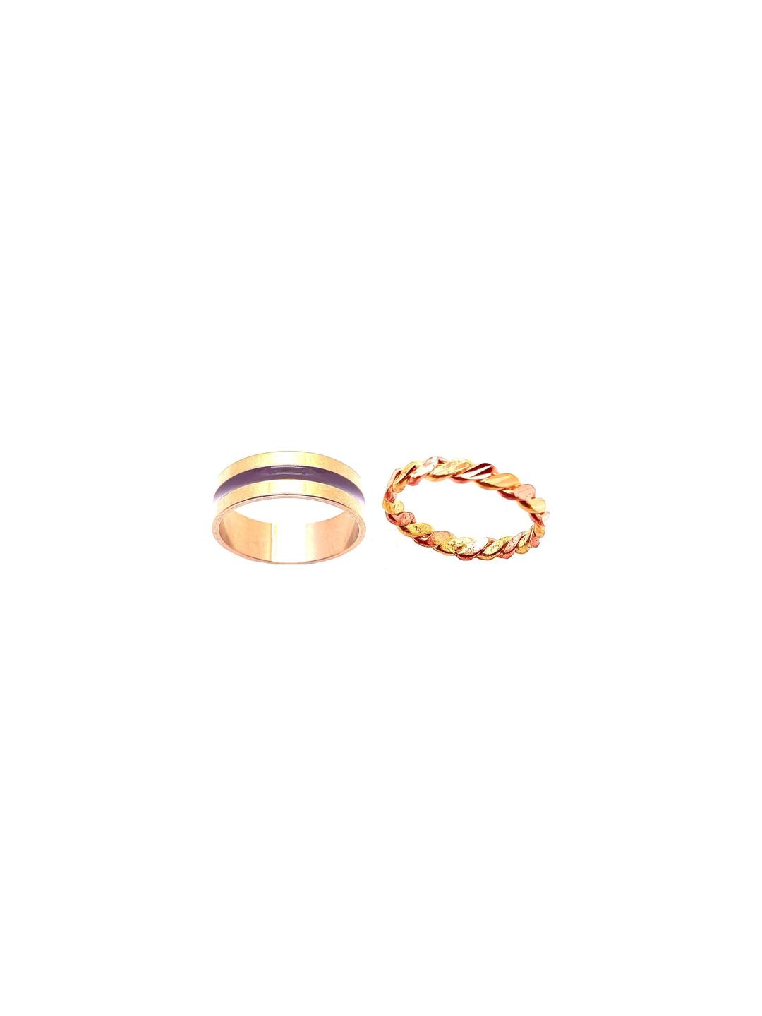 Dynamic Retail Global Unisex Set Of 2 Finger Rings
