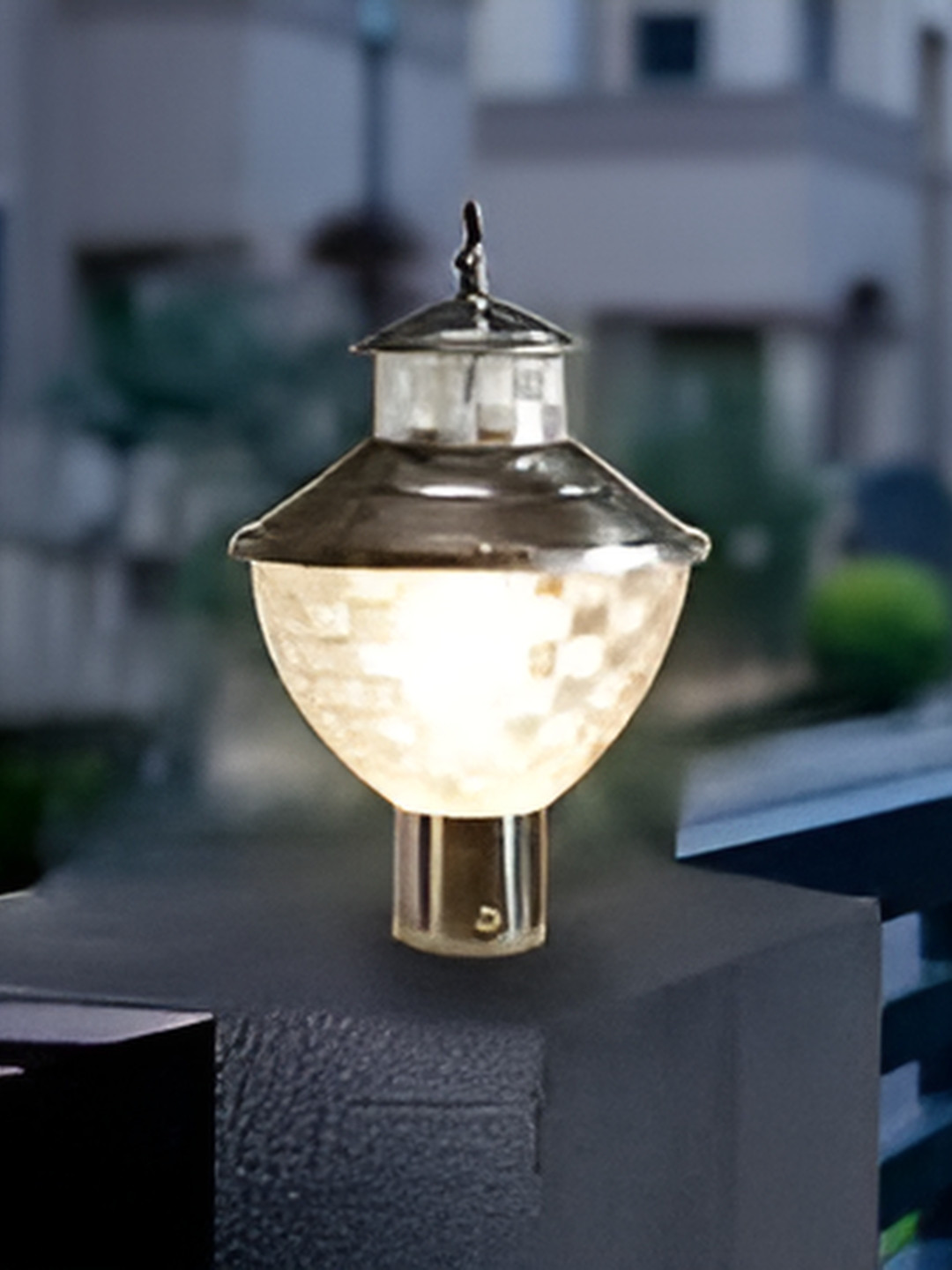 KINIS Grey Frustum Shaped Gate & Garden Light Outdoor Lamp