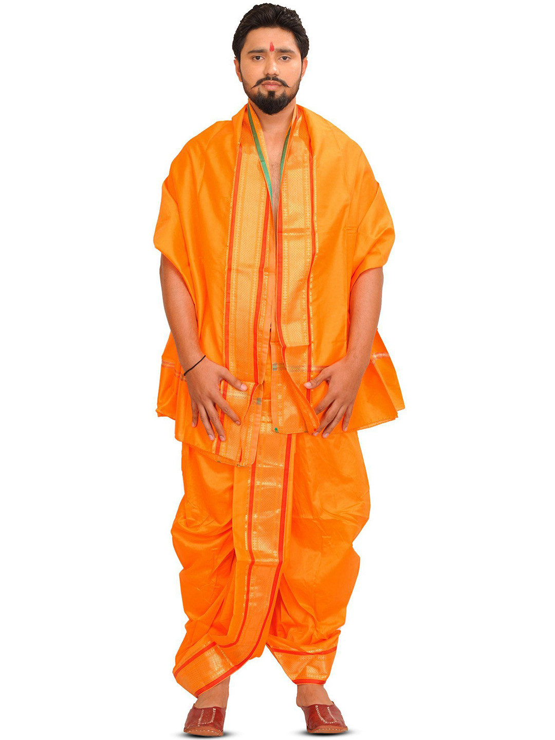 Exotic India Men Printed Ready to Wear Dhoti Pants