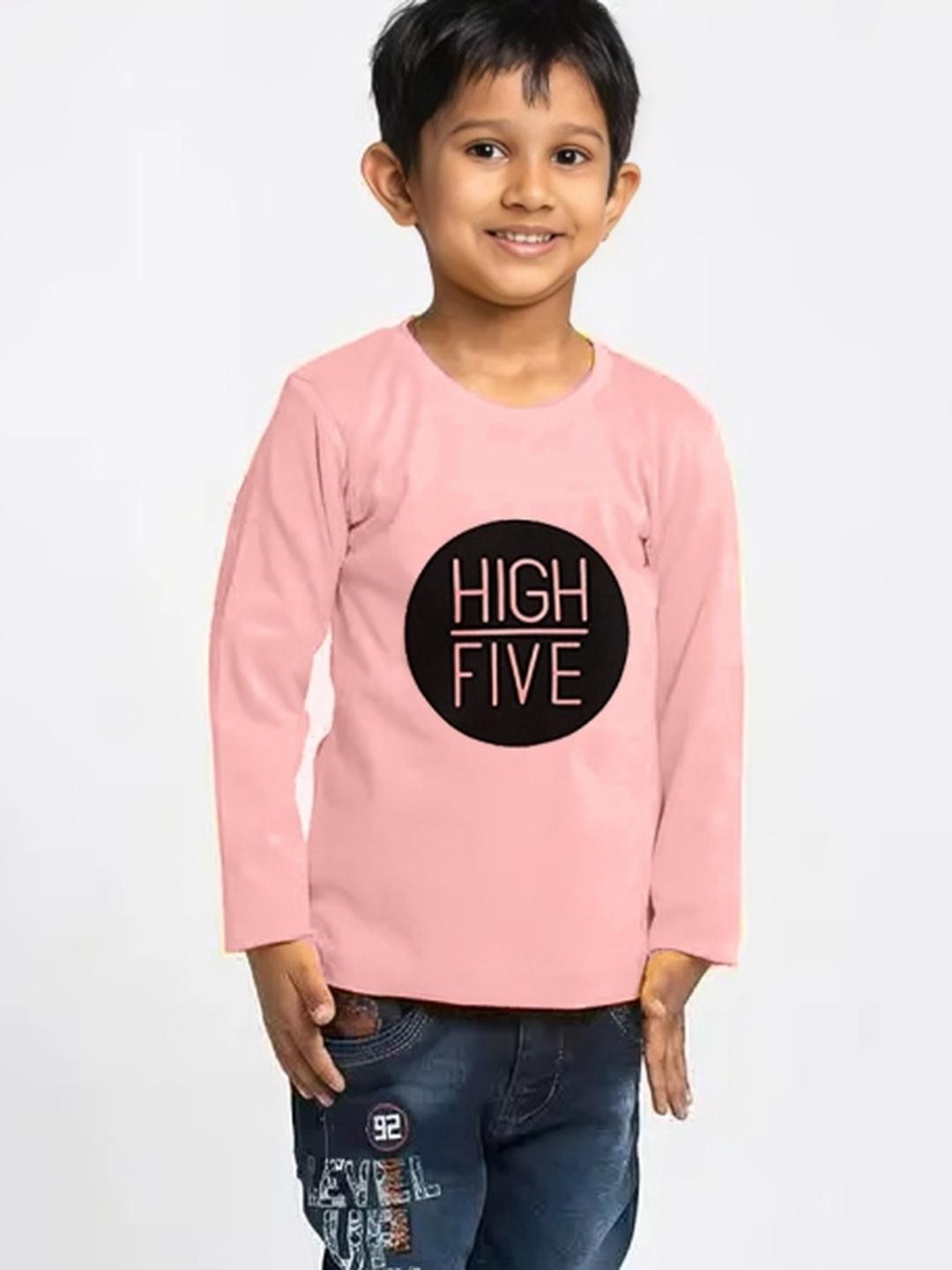 Hikuj Boys Typography Printed T-shirt