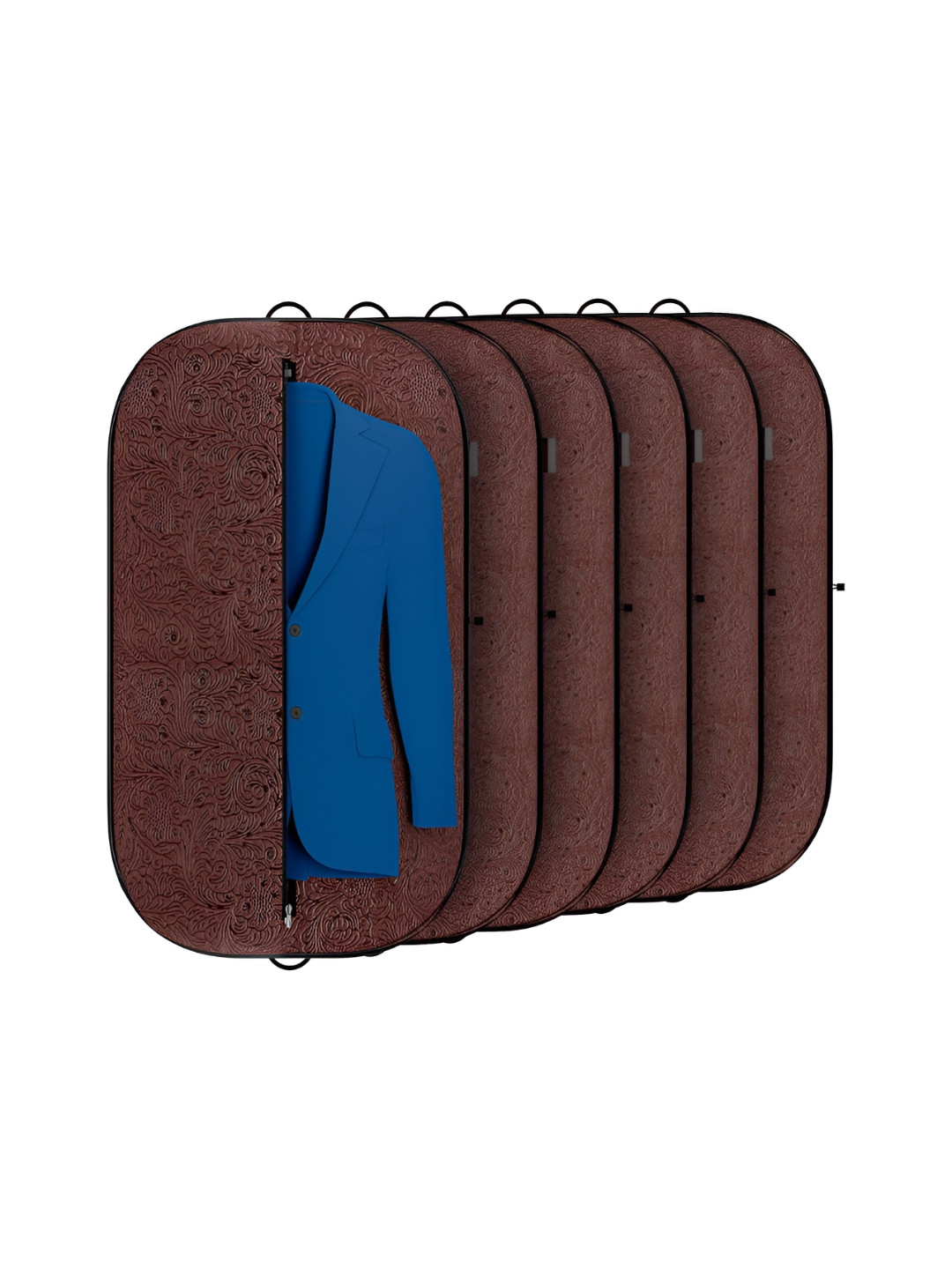 Aura Brown 6 Pieces Blazer Cover Bags