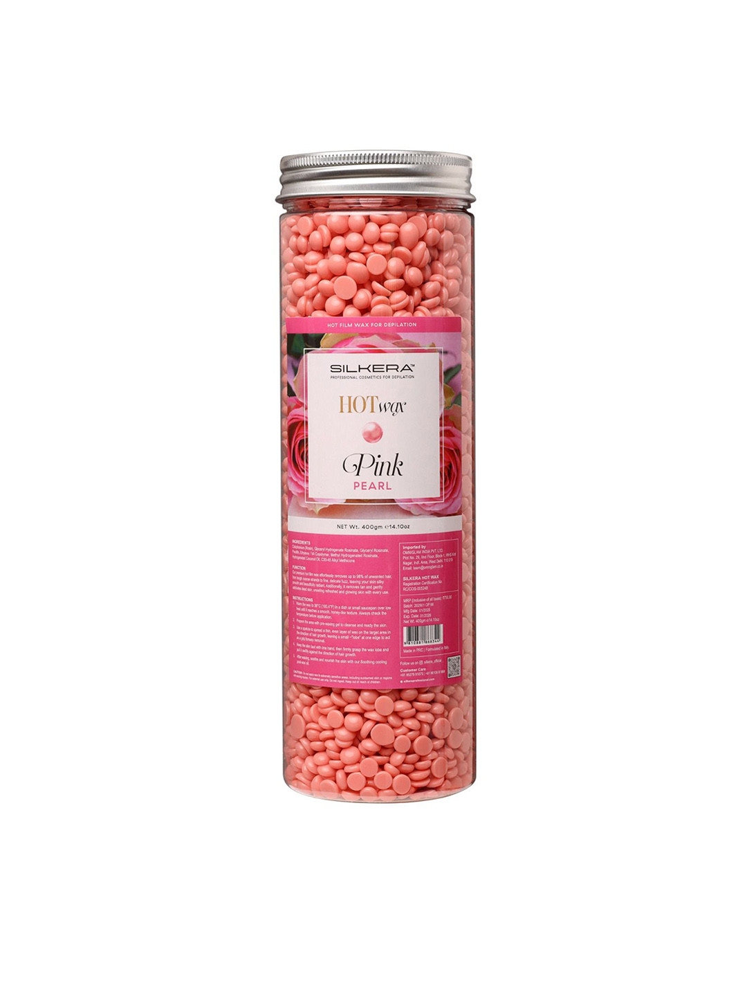 SILKERA Hot Film Wax With Pink Pearl - 400 g