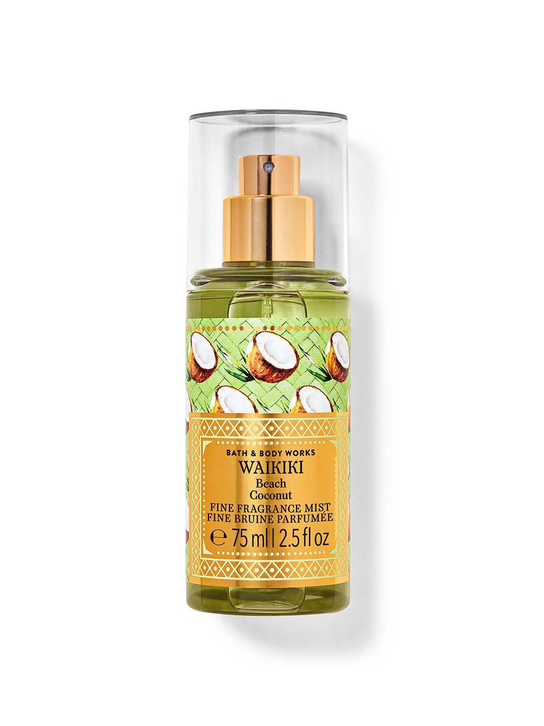 Bath & Body Works Waikiki Beach Coconut Travel Size Fine Fragrance Mist - 75ml