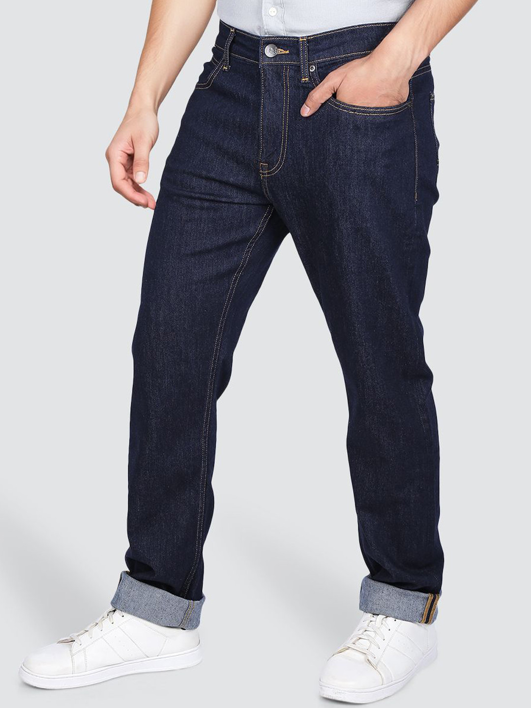 Lee Men Relaxed Fit Mid-Rise Stretchable Jeans