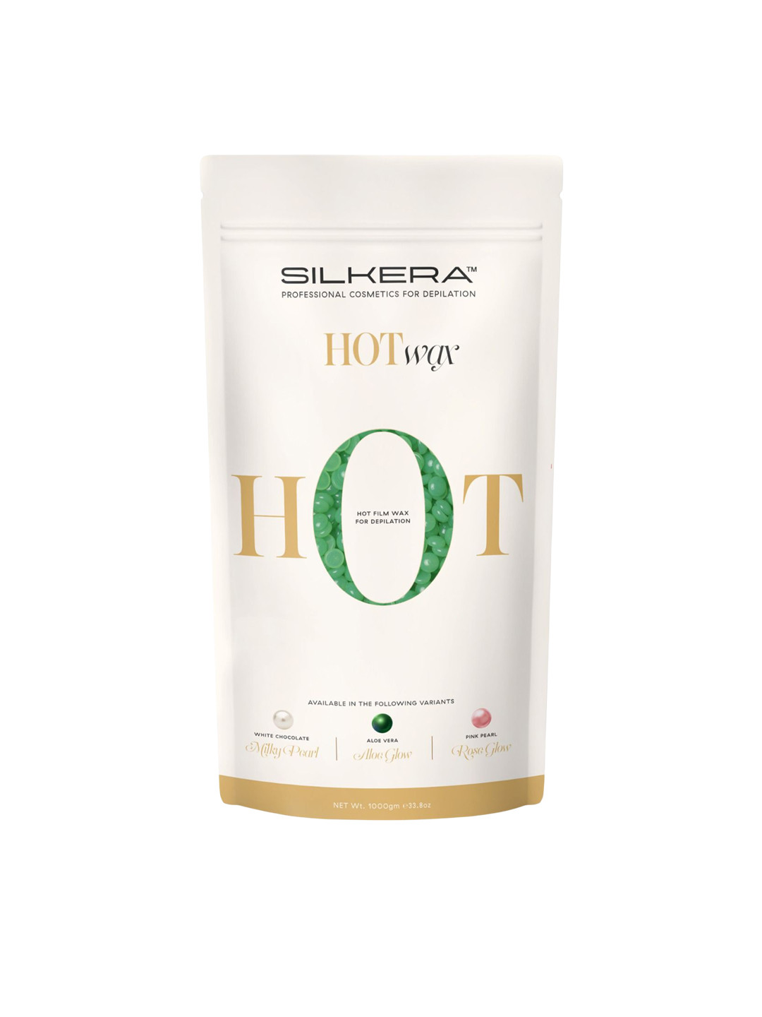 SILKERA Hot Film Wax With Aloevera - 1 Kg