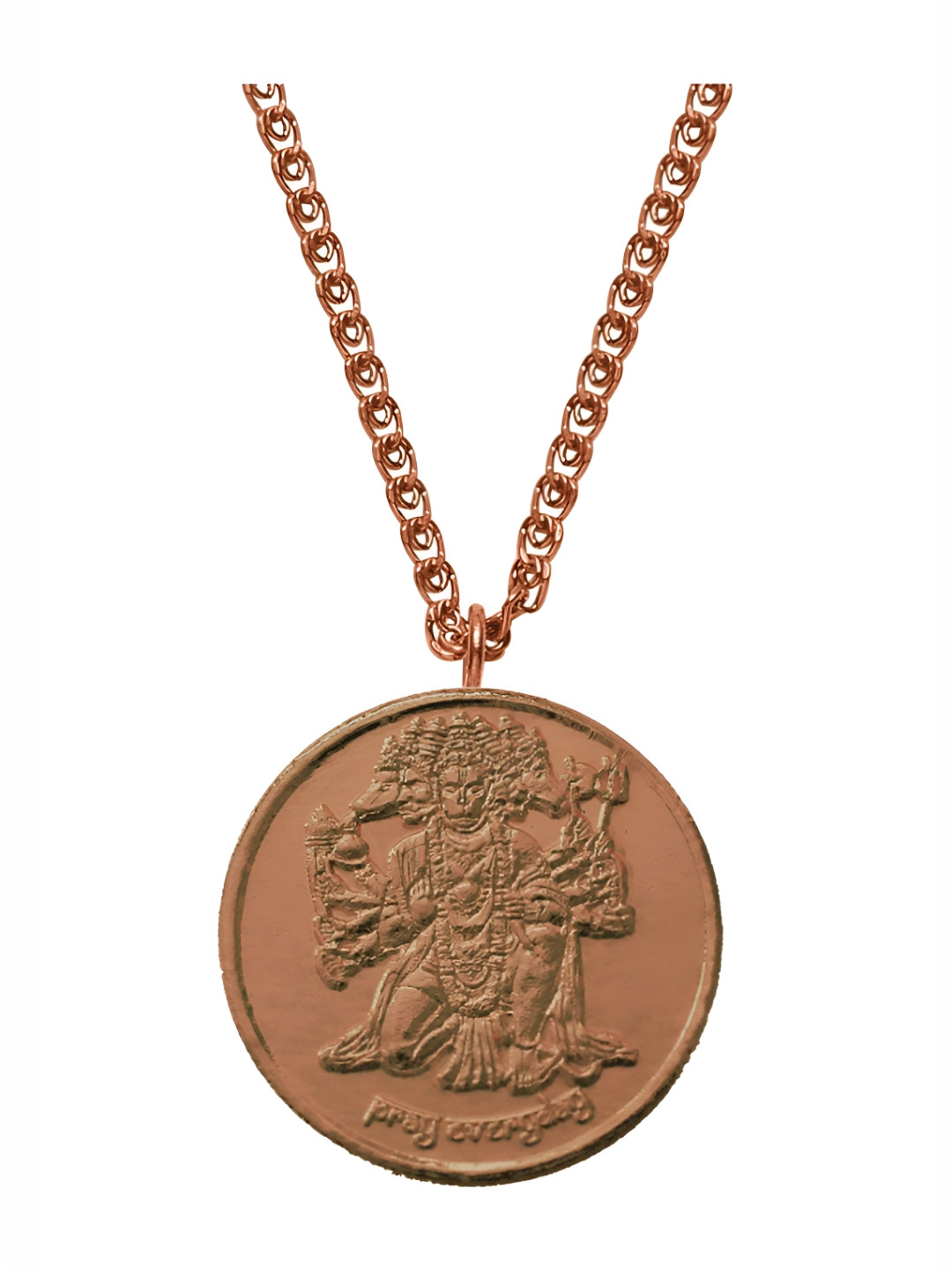 Pray Everyday Panchmukhi Hanuman Ji Pendant With Mantra