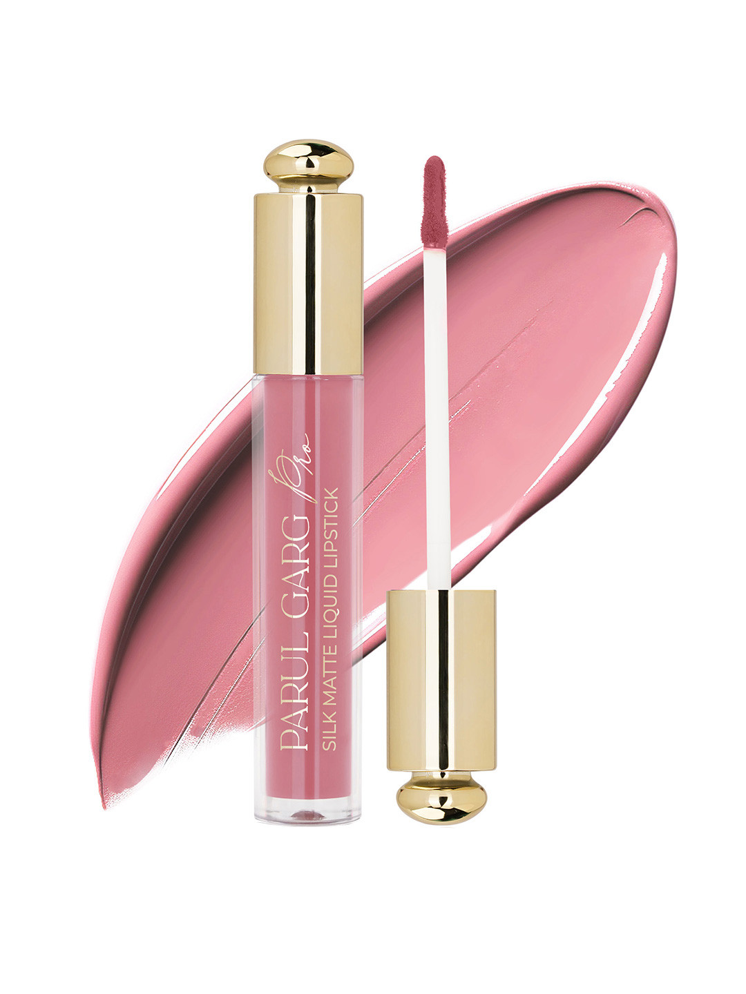 Parul Garg Smudge-Proof Matte Lipstick with Shea Butter & Vitamin E-Cherry Blossom (Soft Pink)-3ml