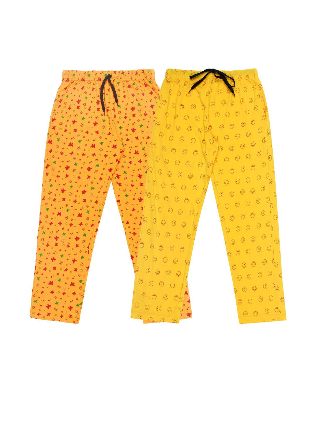 Fasha Girls Pack of 2 Cotton Slim Fit Track Pants