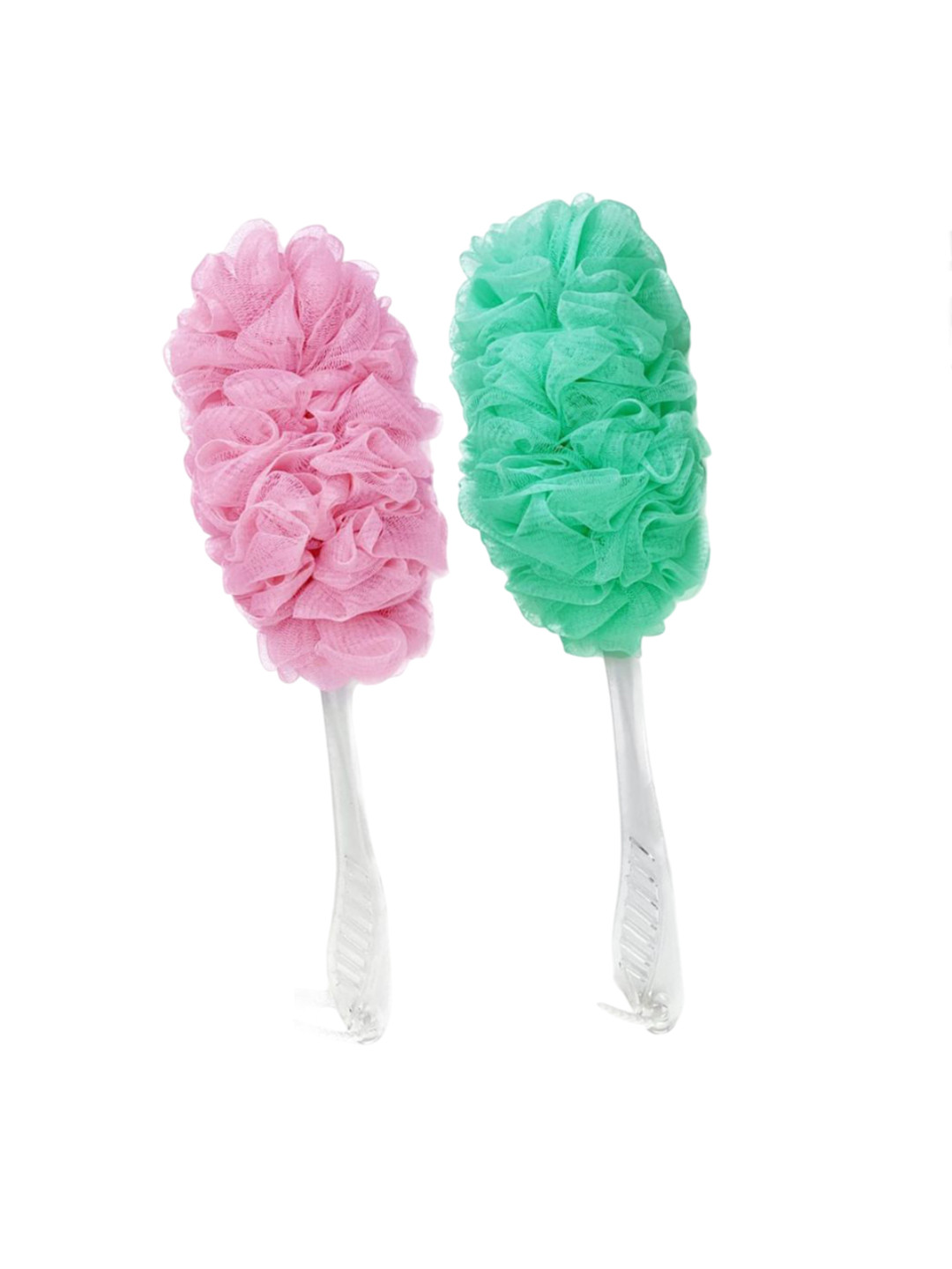 Sizi Set Of 2 Long Loofah Handle For Deep Cleaning