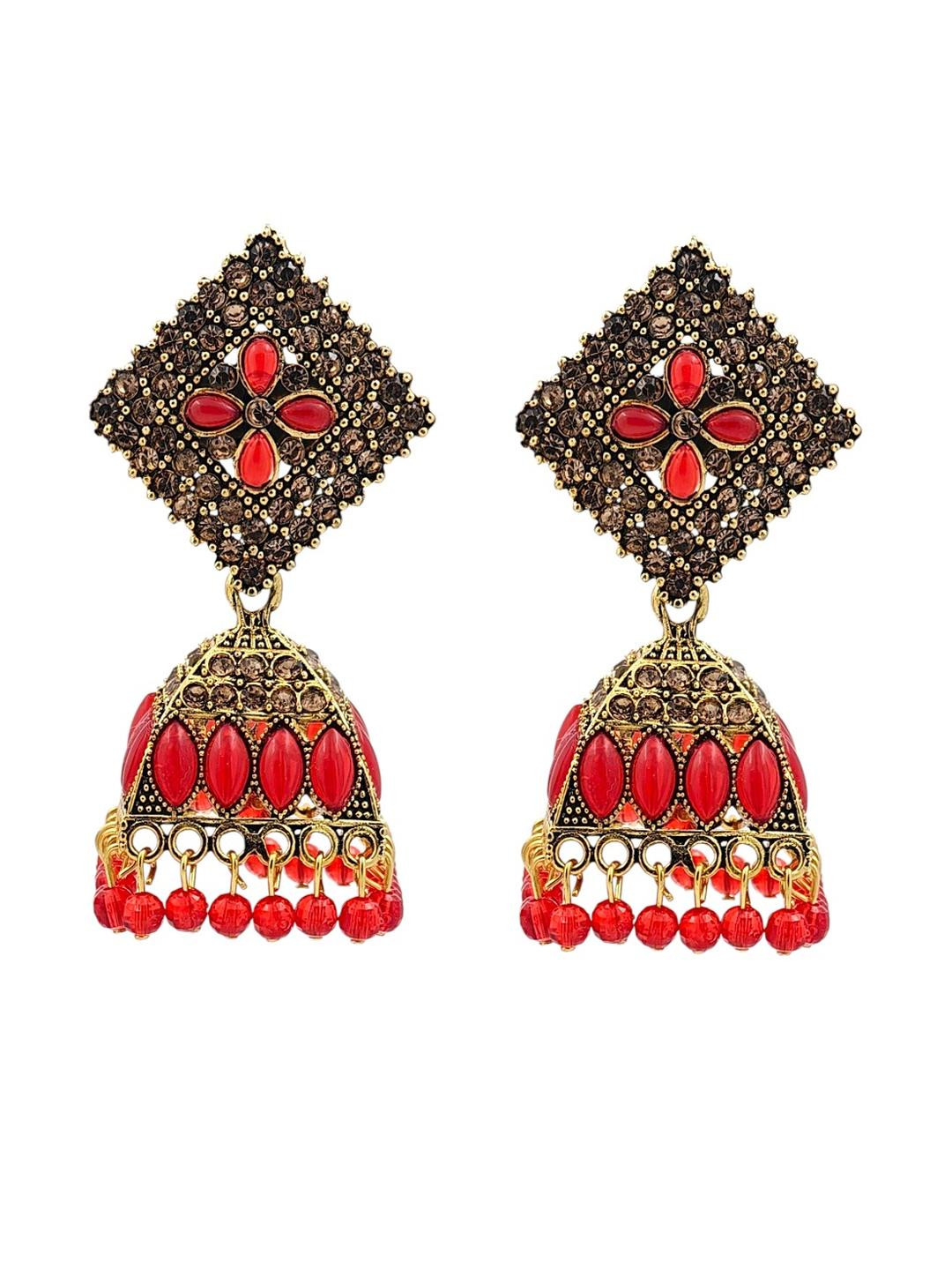 Uniqon Square Jhumkas Earrings