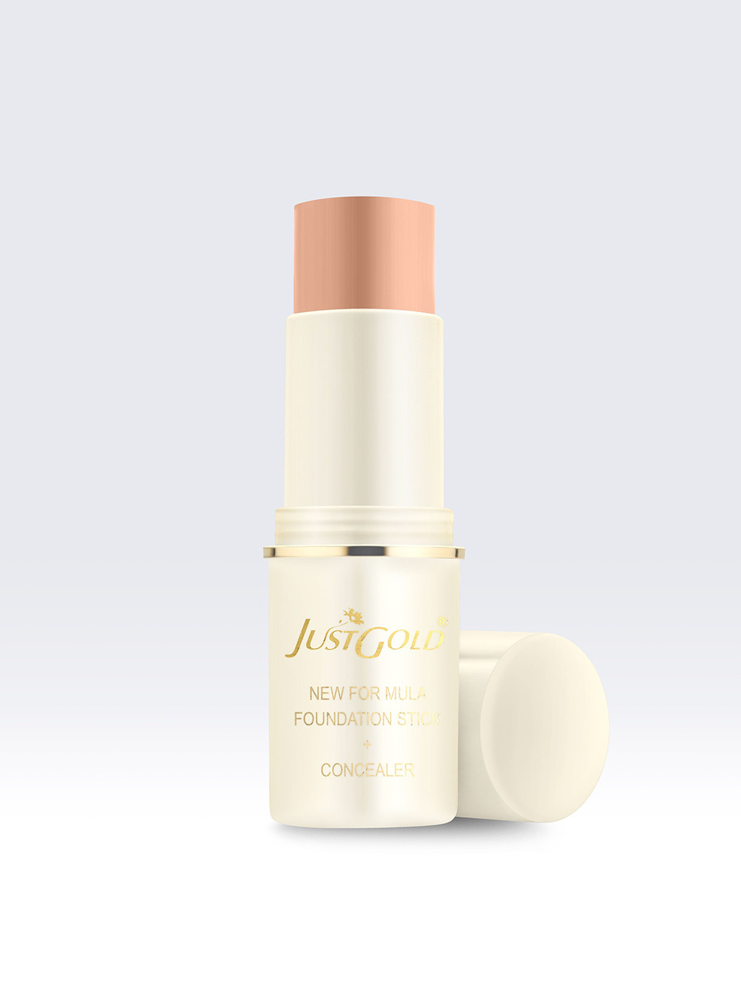 JUSTGOLD New Formula Lightweight Full Coverage Foundation Stick & Concealer-18g - Cream