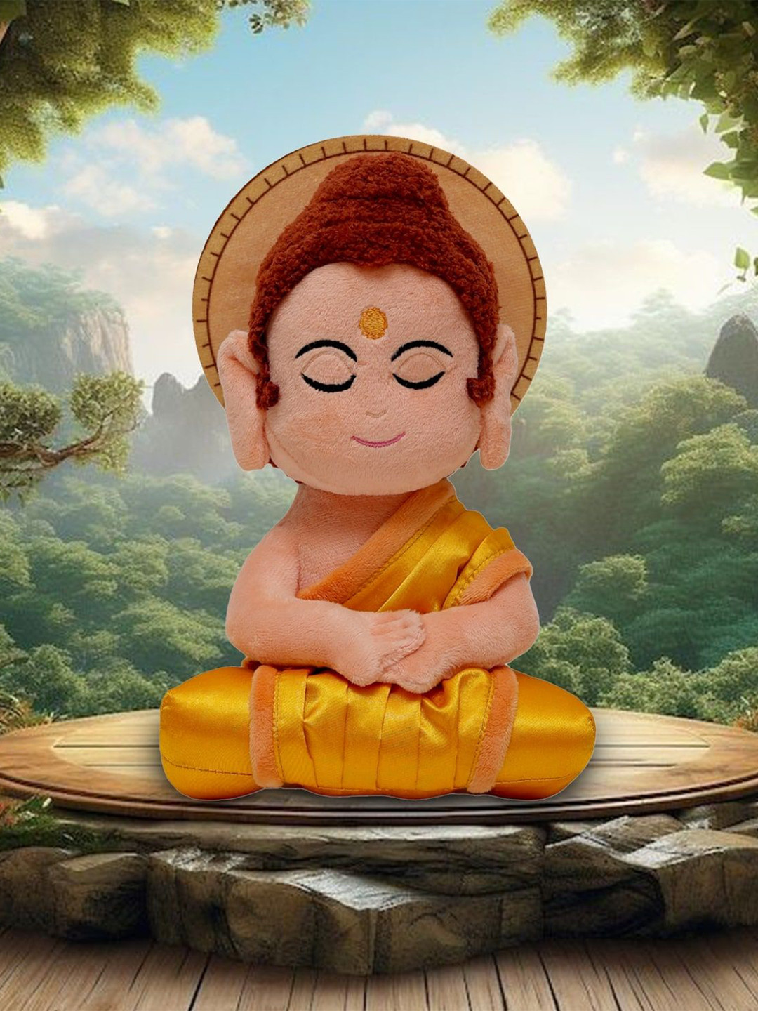 Panda's Box Kids Mantra Chanting Gautam Buddha Plush Soft Toy