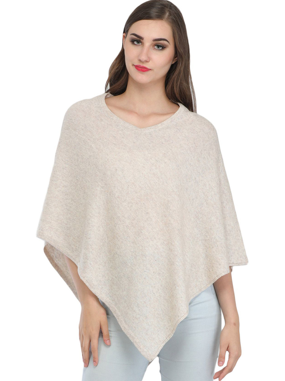 Exotic India Women Woollen Poncho