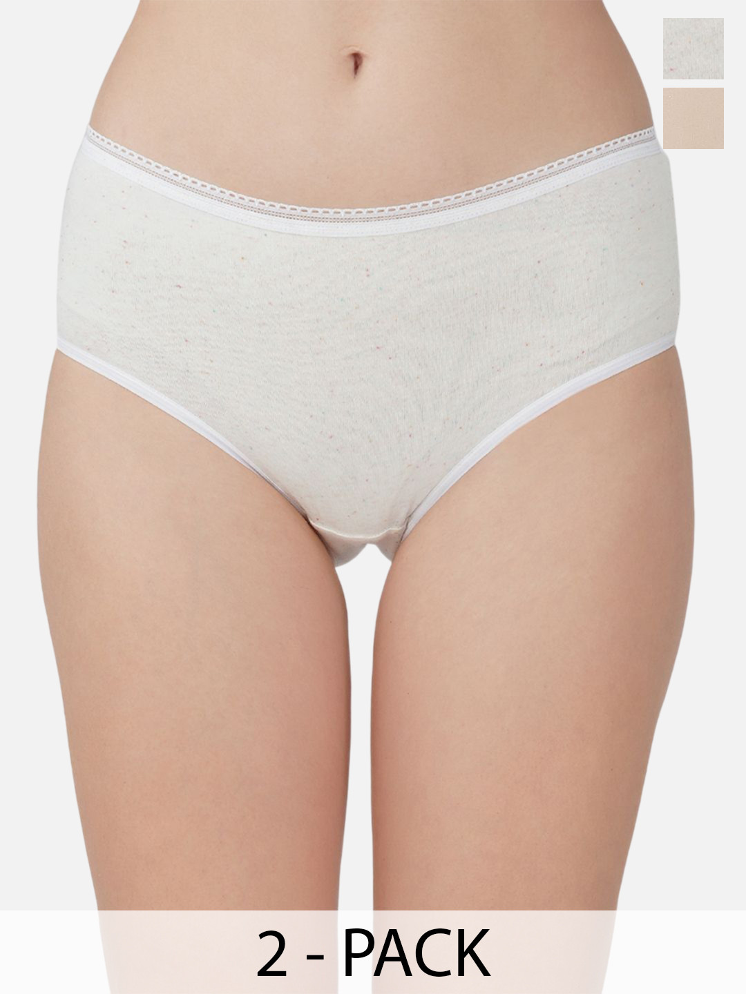 Carlton London Pack Of 2 Assorted Hipster Briefs CL-HP-S-ASST4-PO2