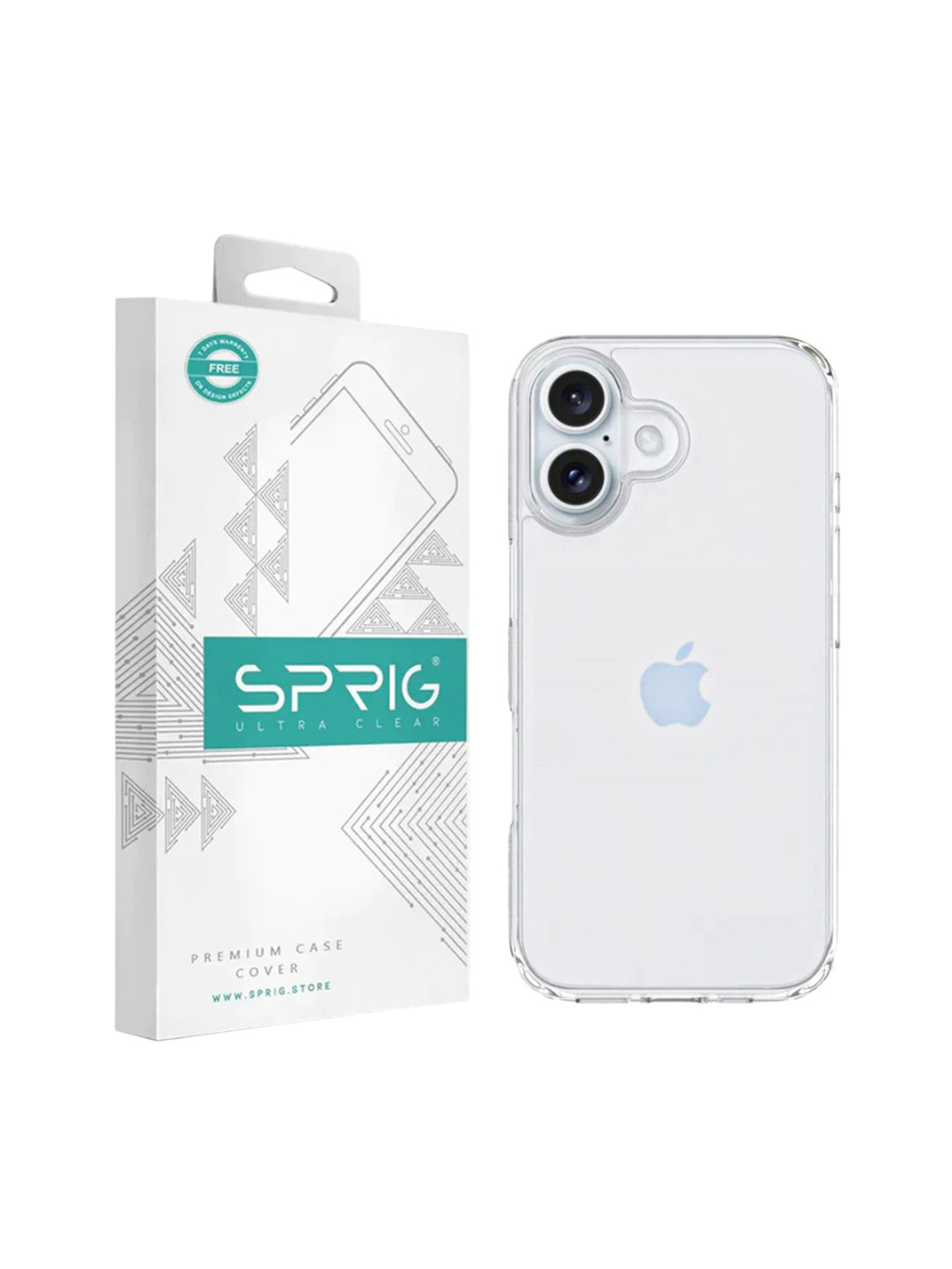 SPRIG iPhone 16 Plus Bayer Transparent Back Cover