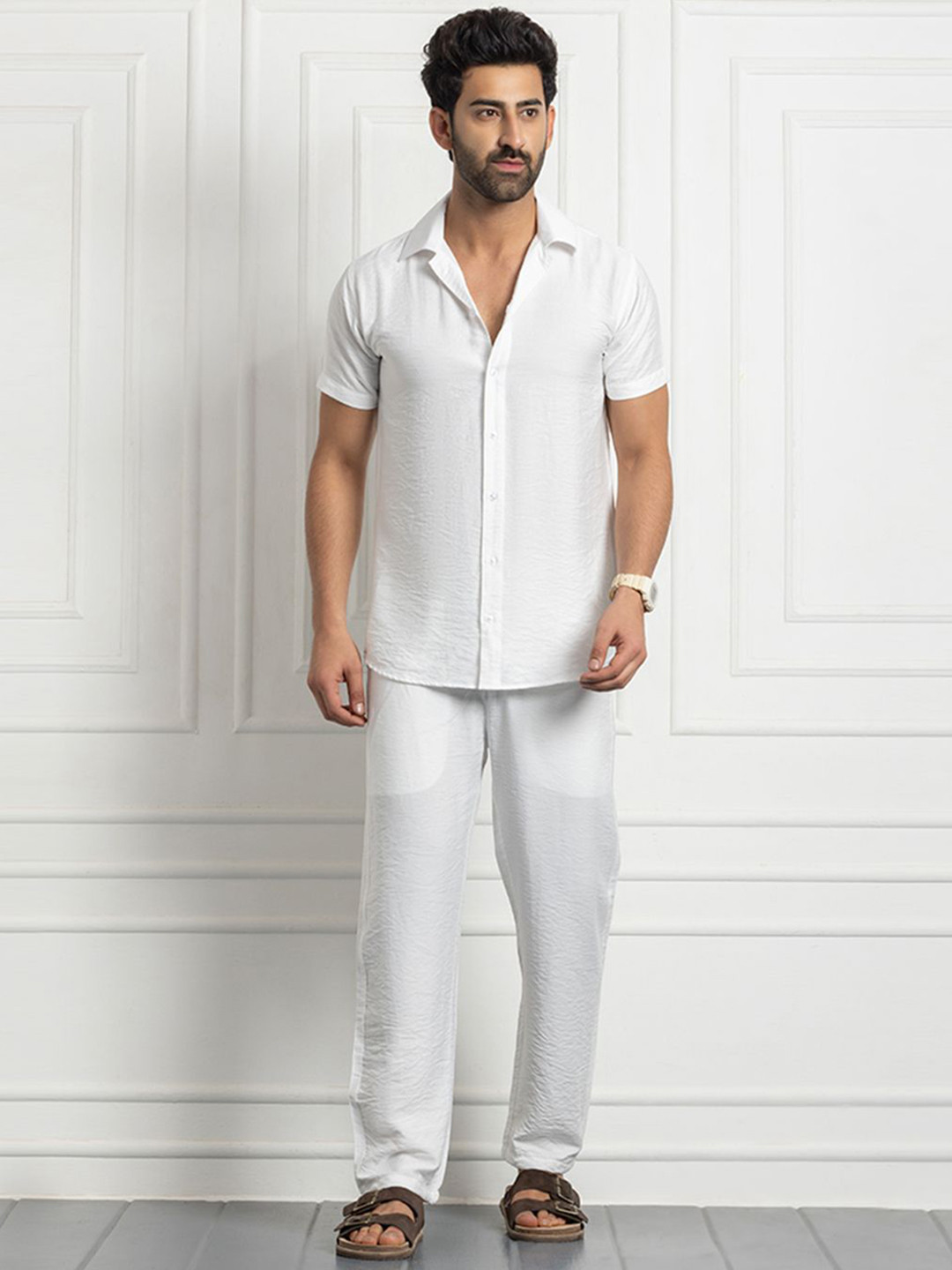 FILO HEVIS Shirt Collar Shirt With Trousers Co-Ords