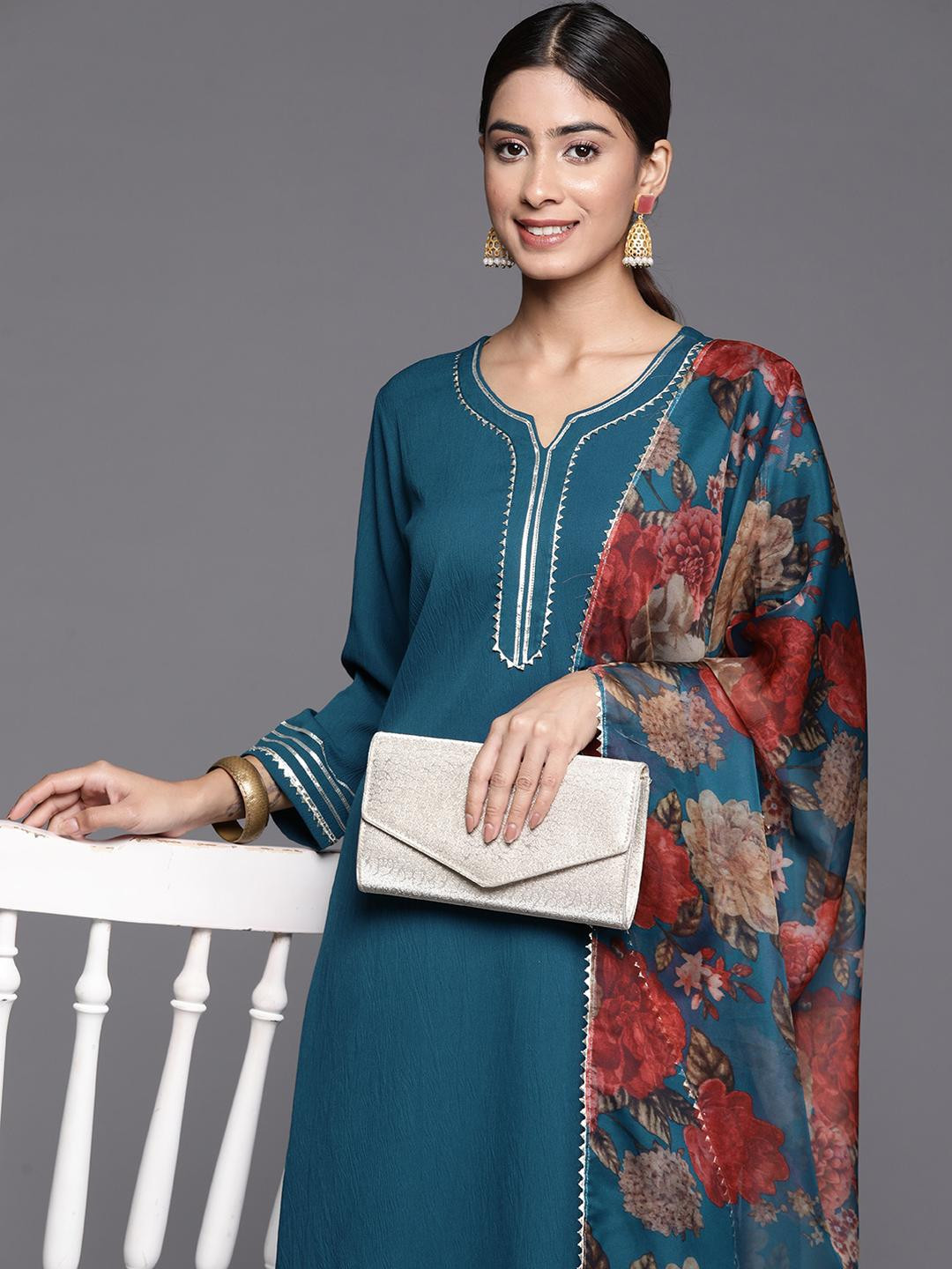 KSUT Printed Silk Crepe Kurta Sets