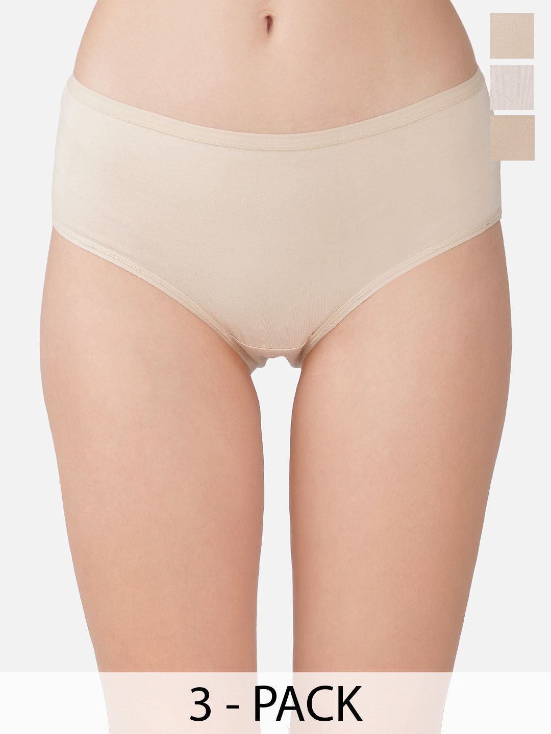 Carlton London Pack Of 3 Assorted Hipster Briefs CL-HP-S-OP10-ASST8-PO3