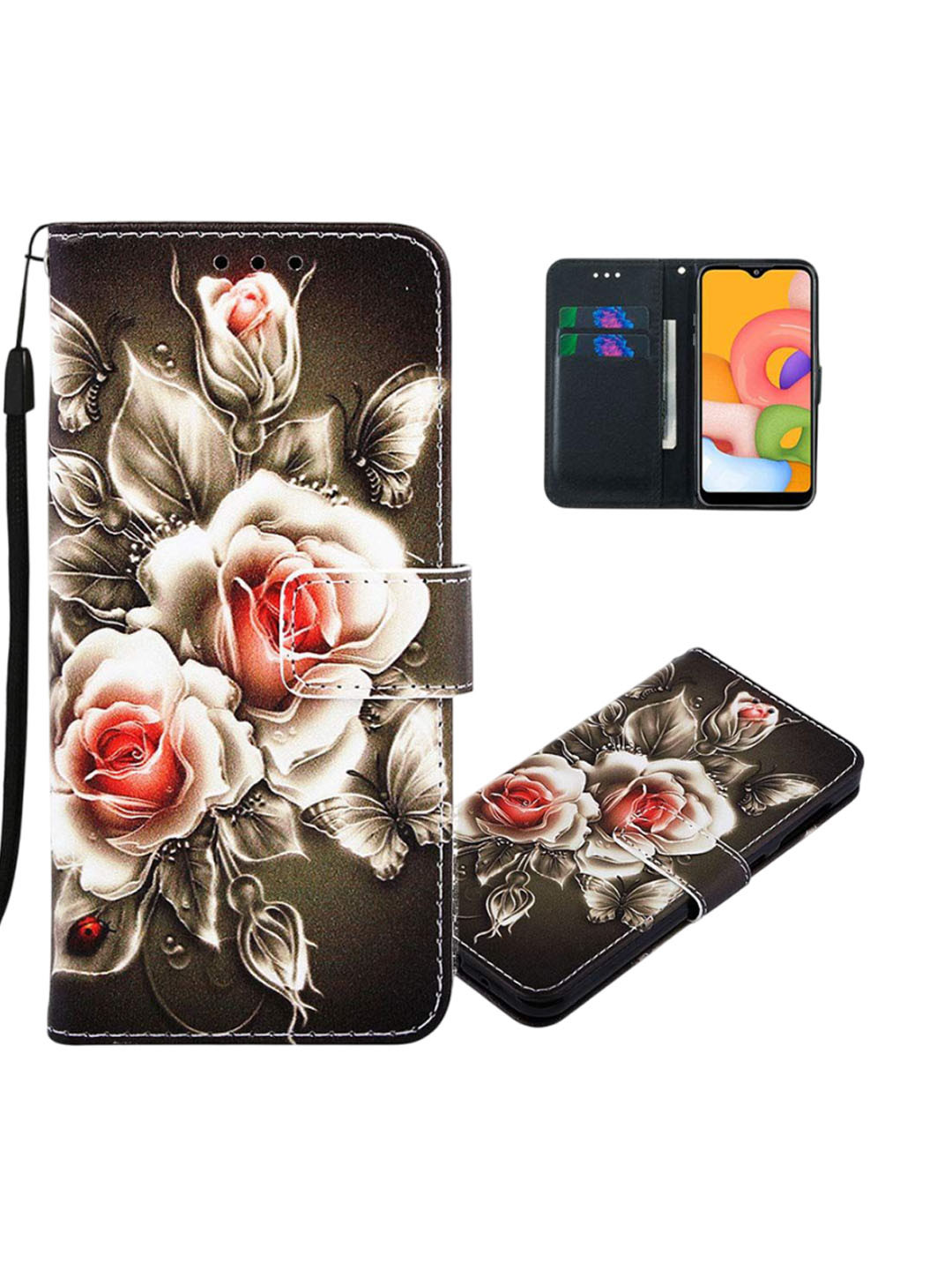 PEEPERLY Floral Printed Samsung Galaxy S24 Ultra 5G Flip Case Mobile Accessories
