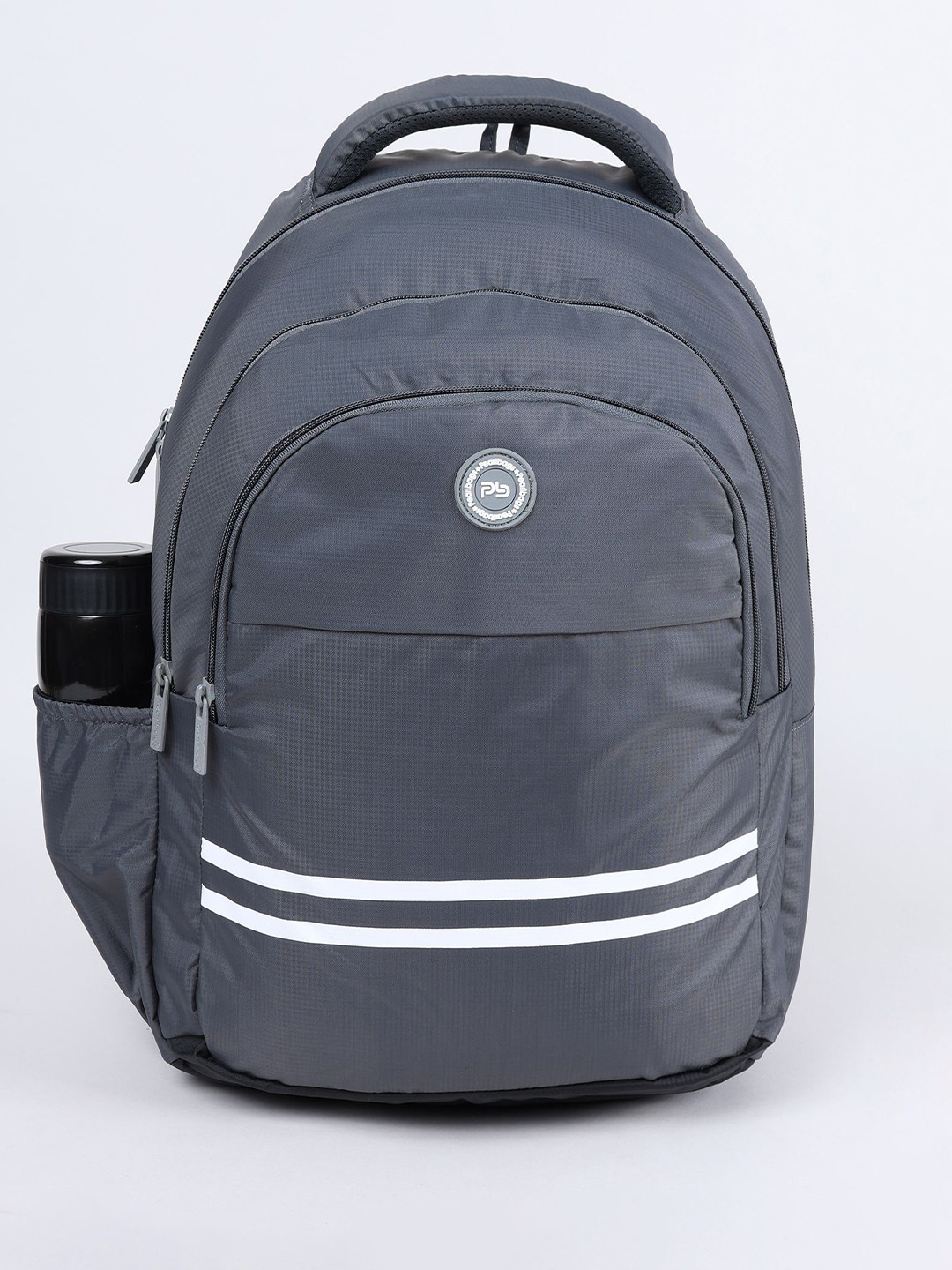 PB Pearlbags Unisex Solid Premium Fabric Water Resistant Casual Backpack