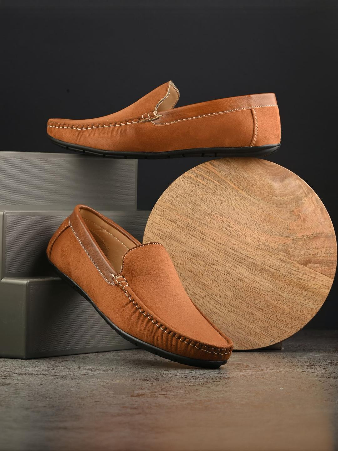 GWALK Men Solid Round Toe Slip-On Casual Regular Shoes
