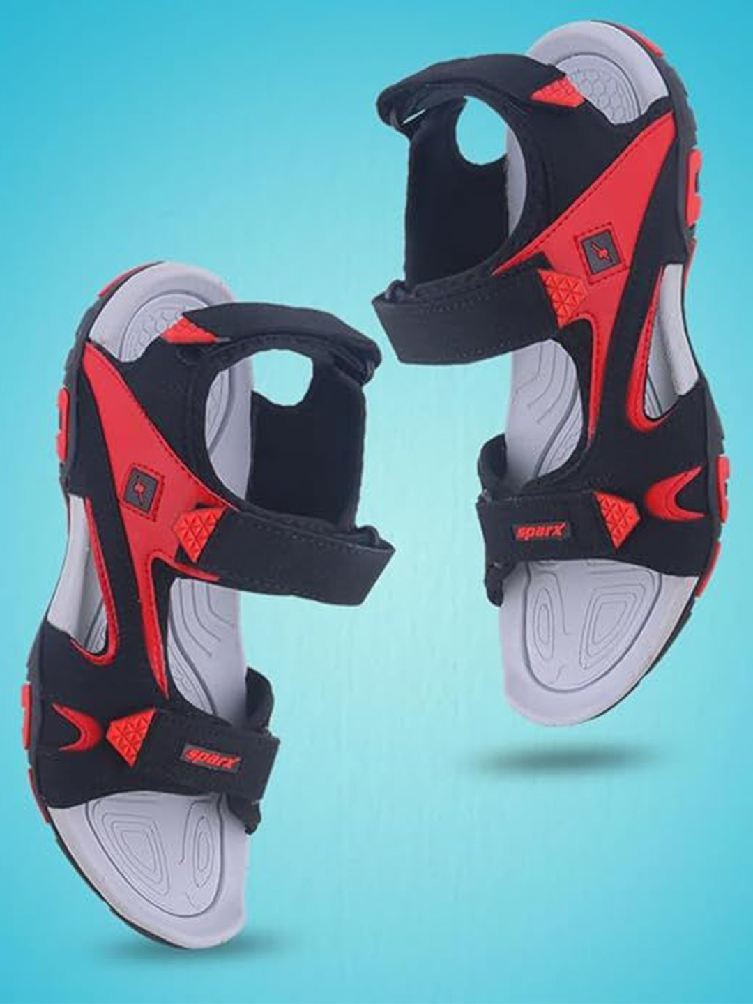 Sparx Men Synthetic Leather Velcro Comfort Sandals