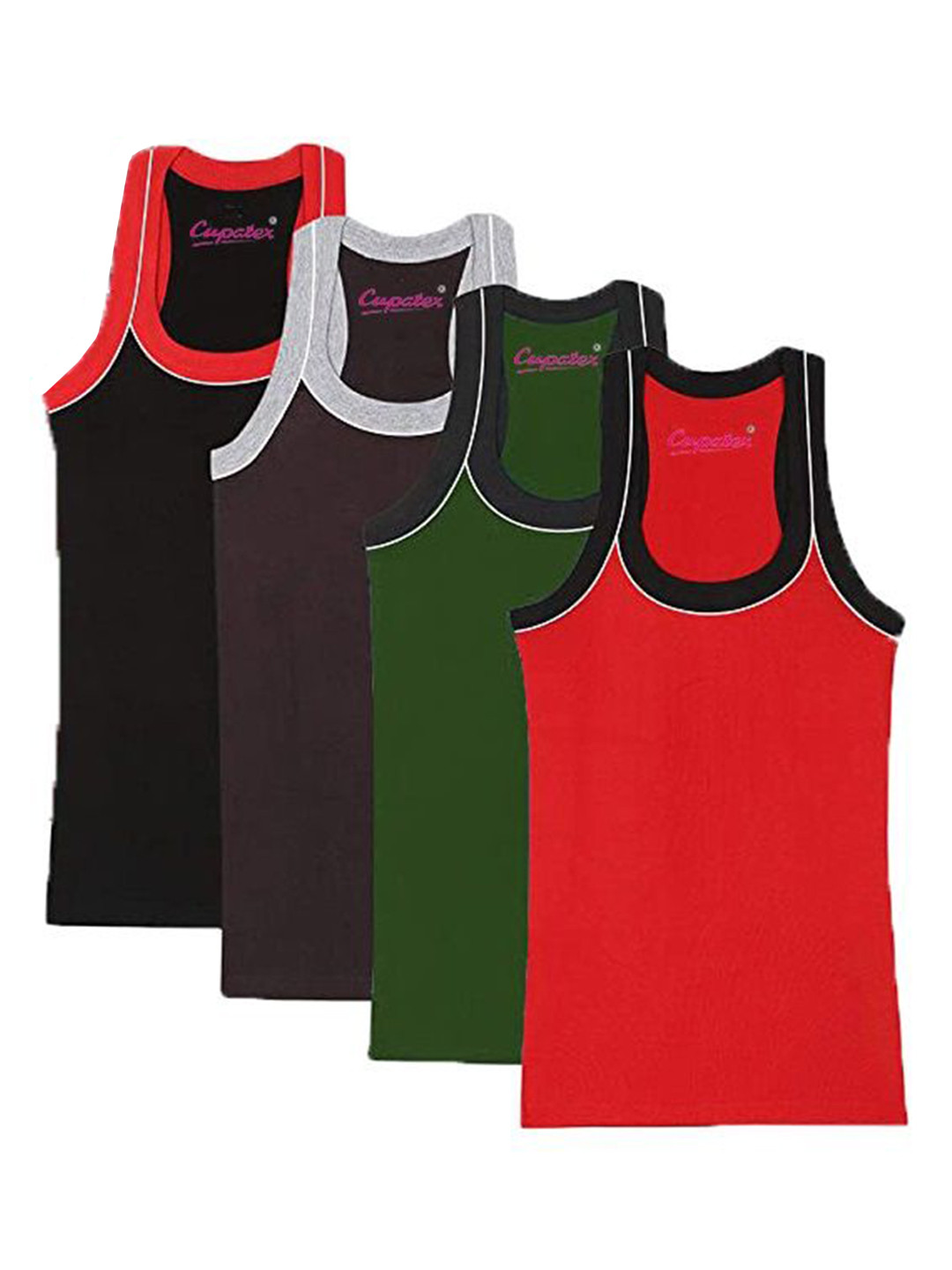 Cupatex  Pack Of 4 Cotton Gym Vests KIDSS_GYM_P4_1