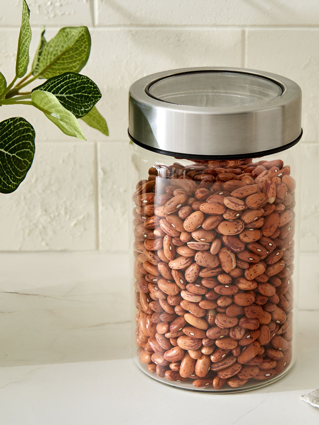 Home Centre Palestine Lumina Transparent Glass Easy To Clean Container