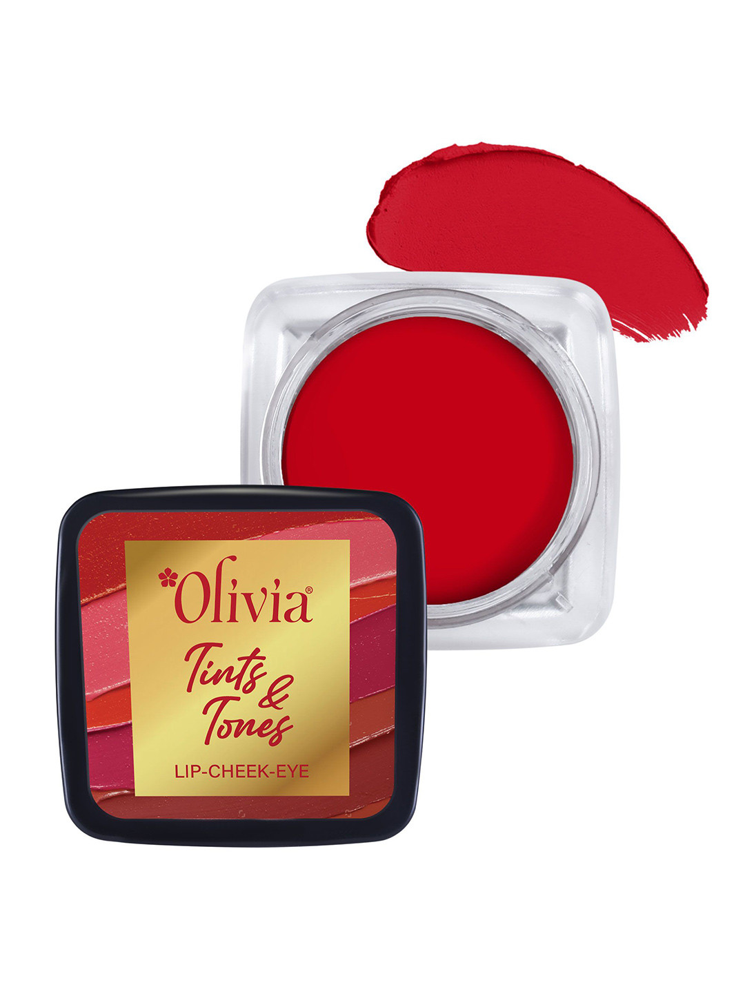 Olivia Tints & Tones Lip, Cheek & Eye Tint - 5 g - Crimson Dreams 01