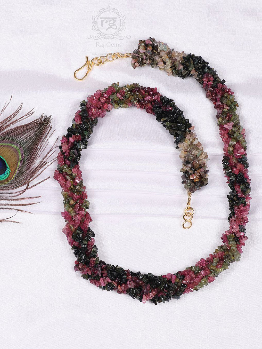 Raj Gems Tourmaline Gemstone Beads Necklace