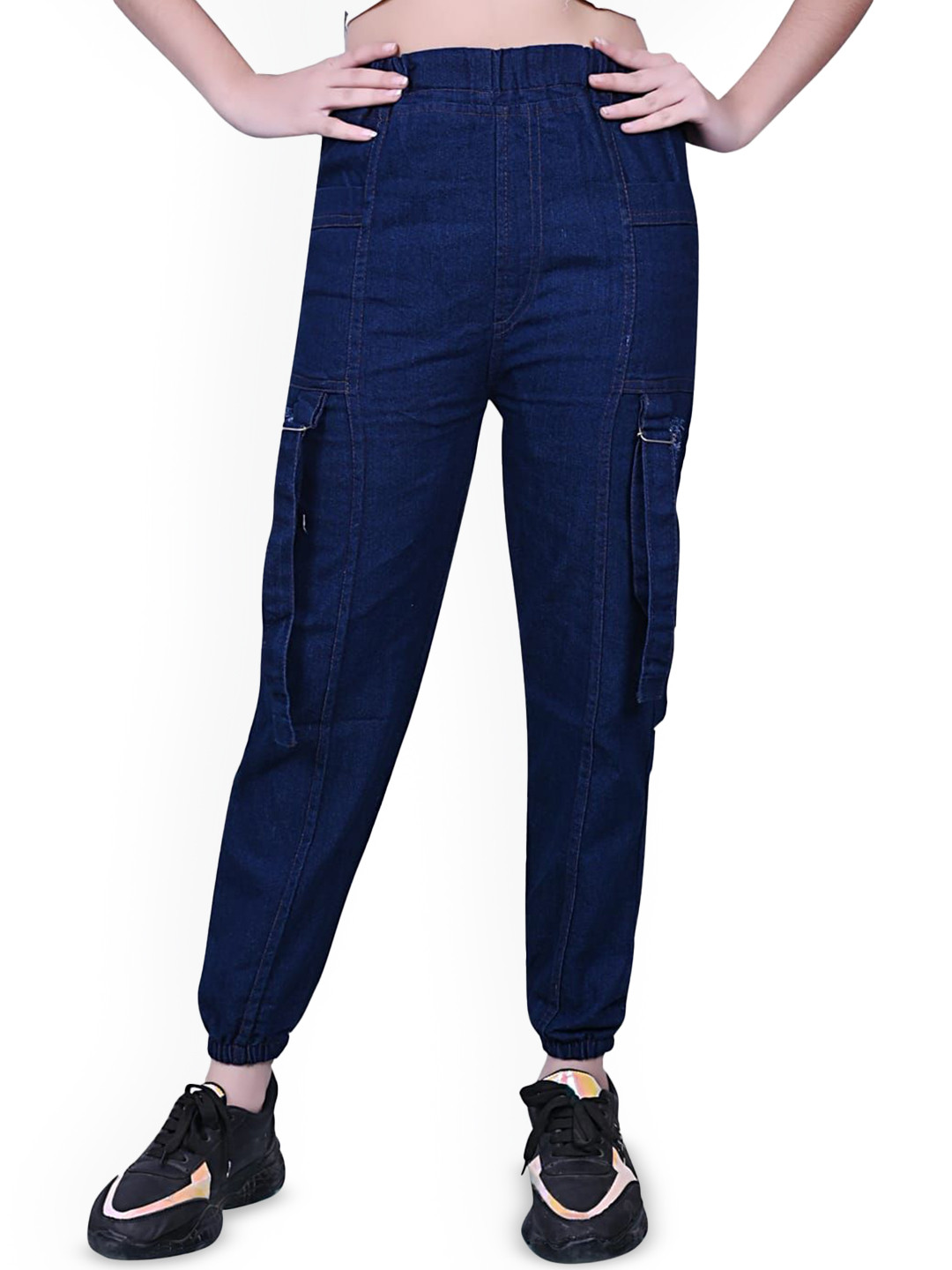 MIRAKSH Girls Comfort Regular Fit Mid-Rise Highly Distressed No Fade Non Stretchable Jeans