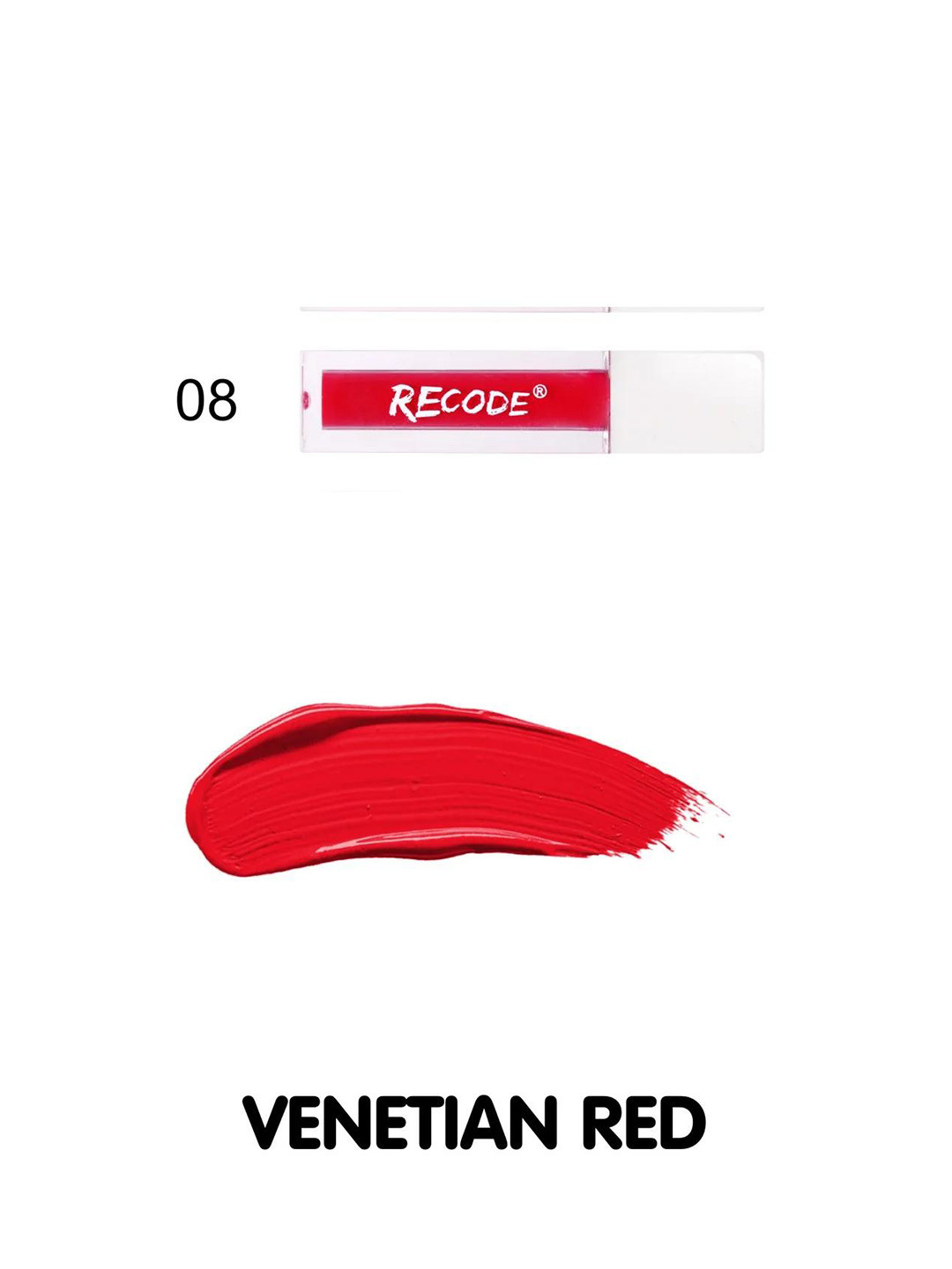 Recode Silky Matte Lightweight Liquid Lipstick With Shea Butter- 1.25 ml - Venetian Red 08