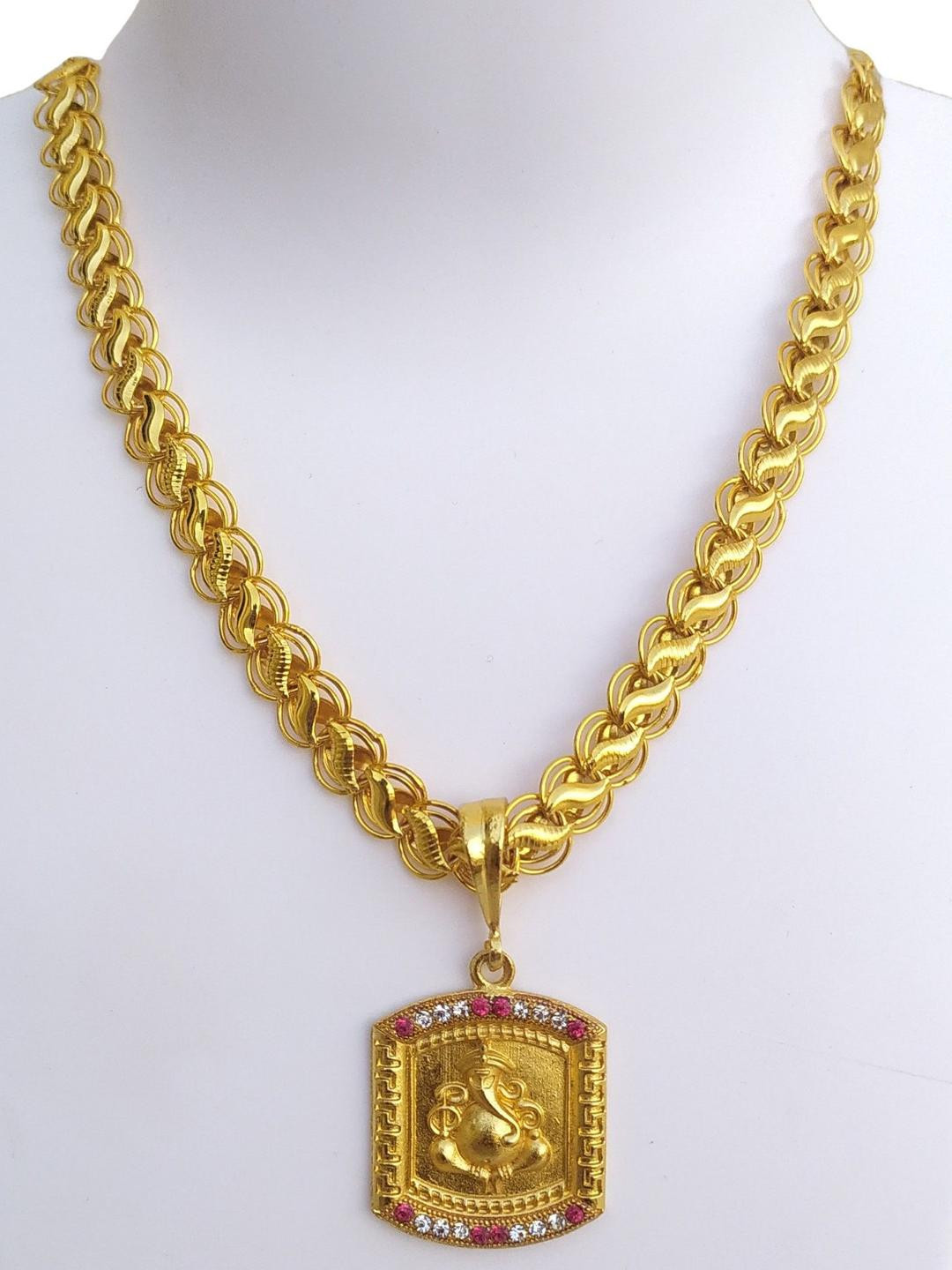Jemeefly Gold-Plated Square Pendants with Chains