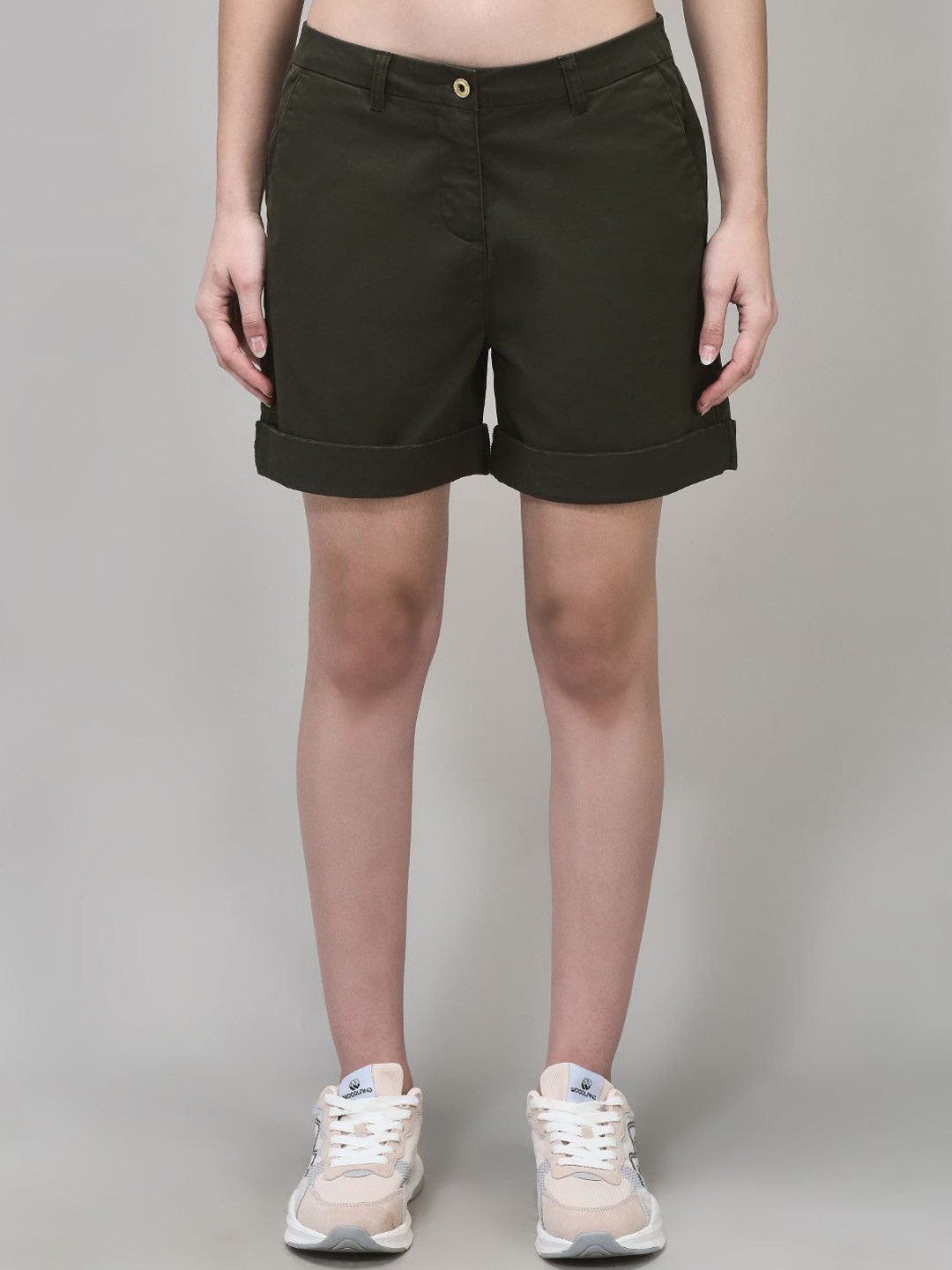 Woods Women Mid-Rise Chino Shorts