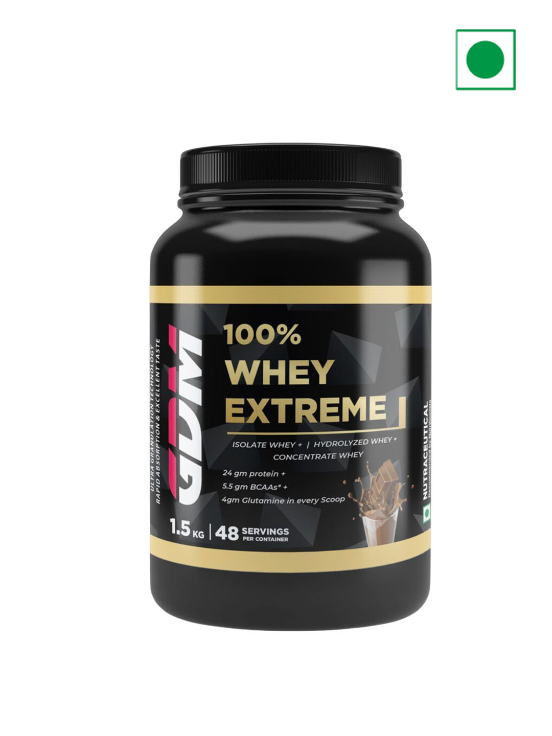 GDM Nutraceuticals LLP 100% Whey Extreme Protein- 1.5 Kg