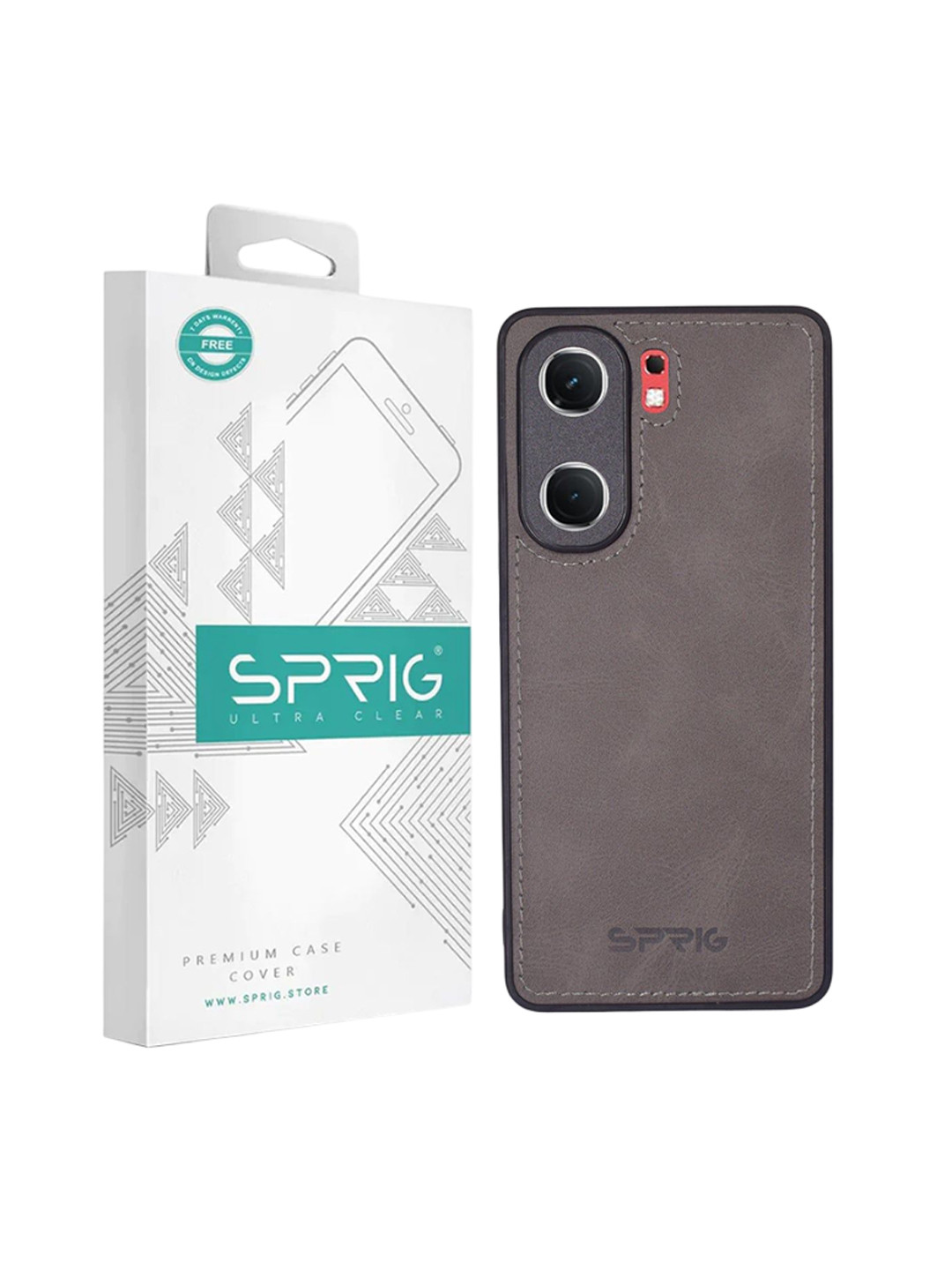 SPRIG IQOO Neo 9 Pro Matte PU Leather Back Cover