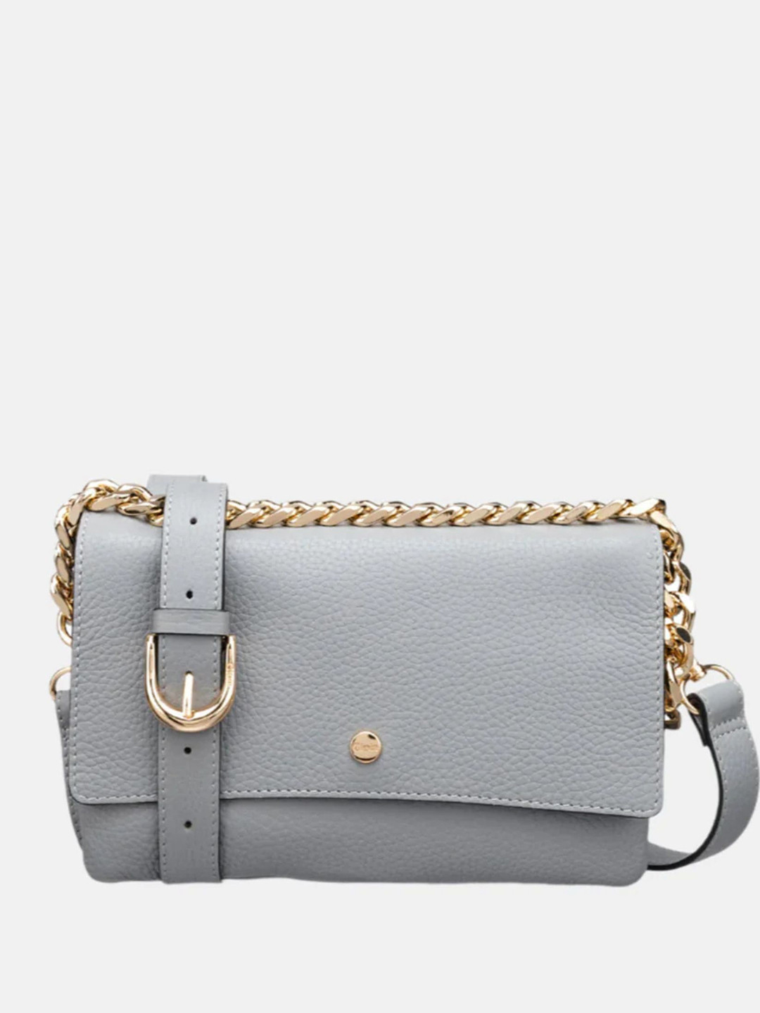 GIOIA Women Grey Leather Anna Small Crossbody Bag