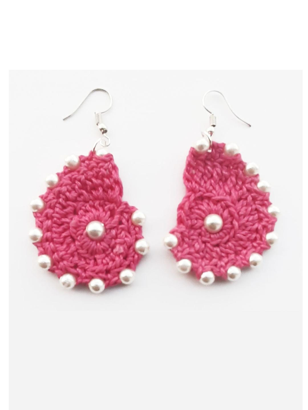 My Little Princess crochet Drop Earrings