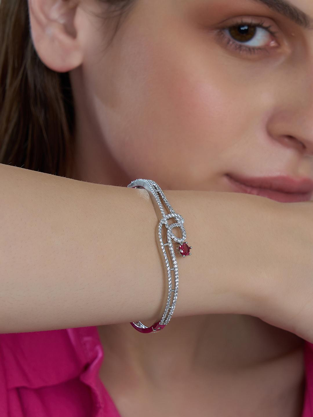 KAYRAH Metal Silver-Plated Bracelet