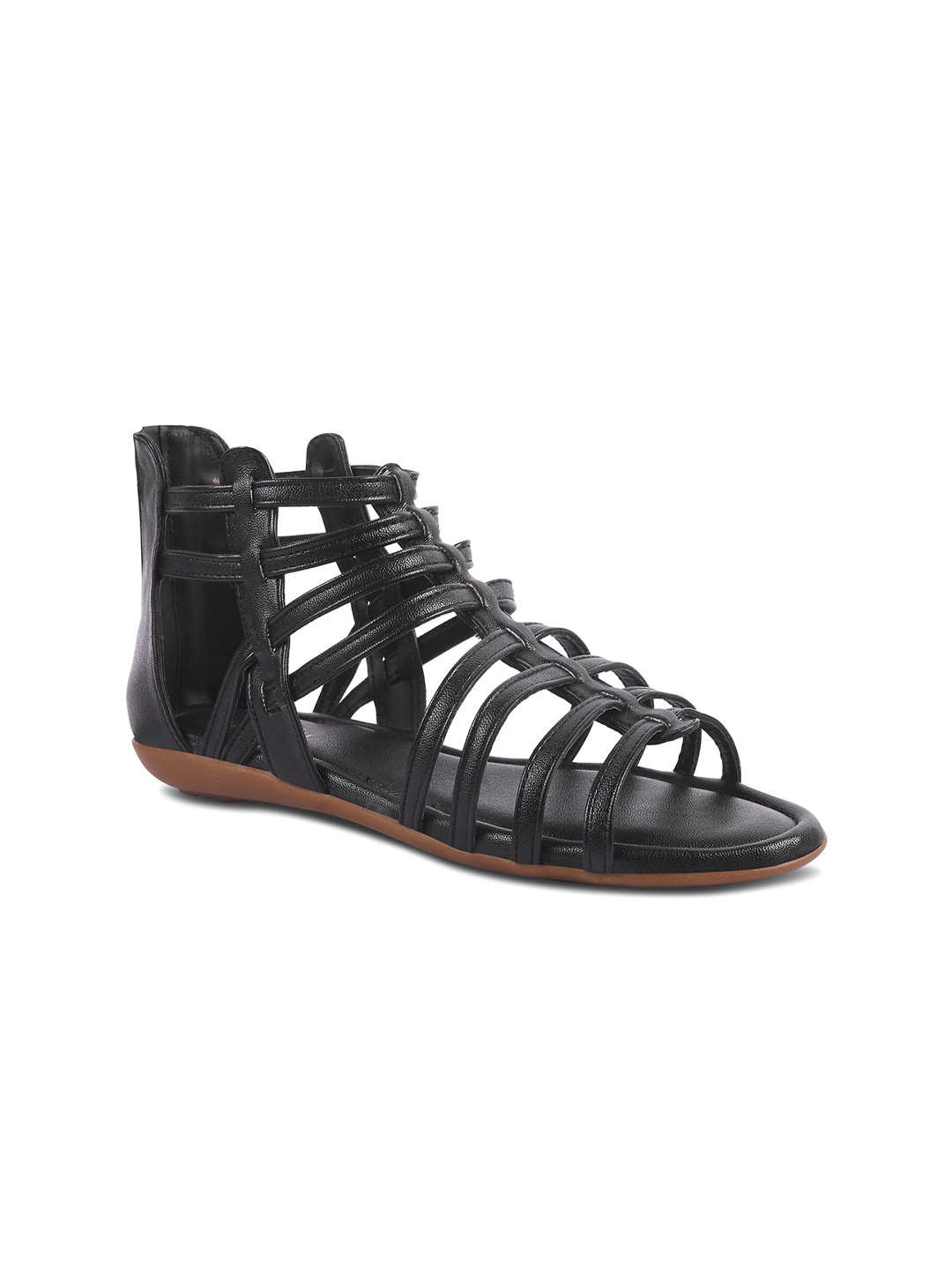 Padchin Women Striped Party Gladiators Flats