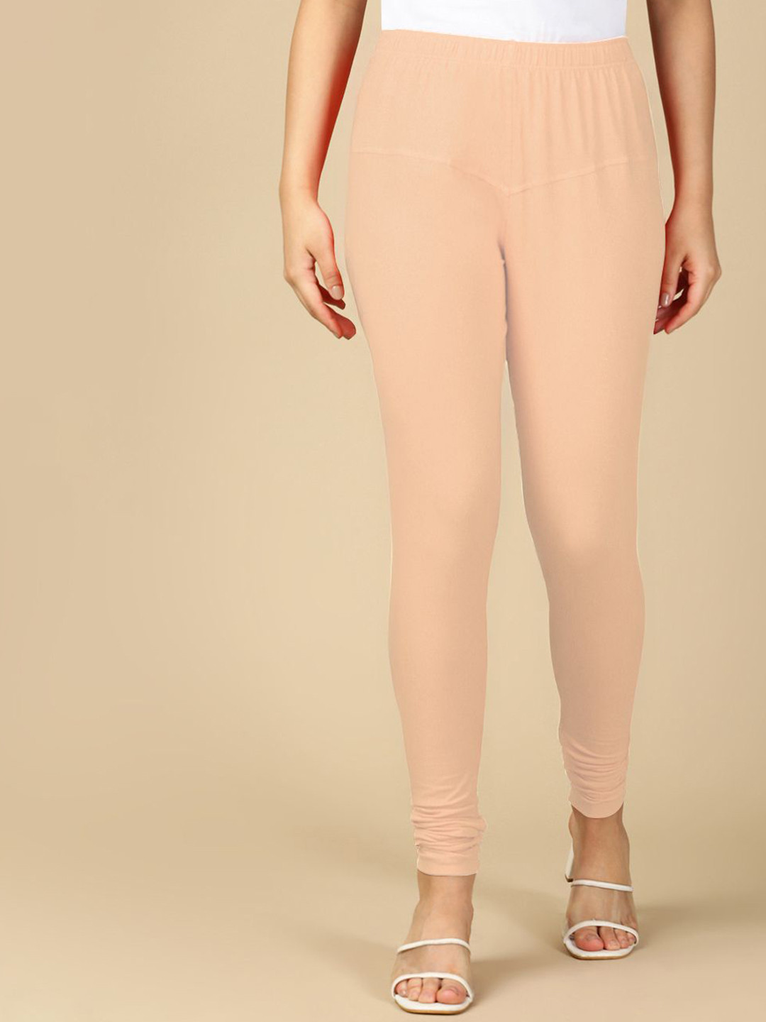 PYNK Mid-Rise Churidar-Length Leggings