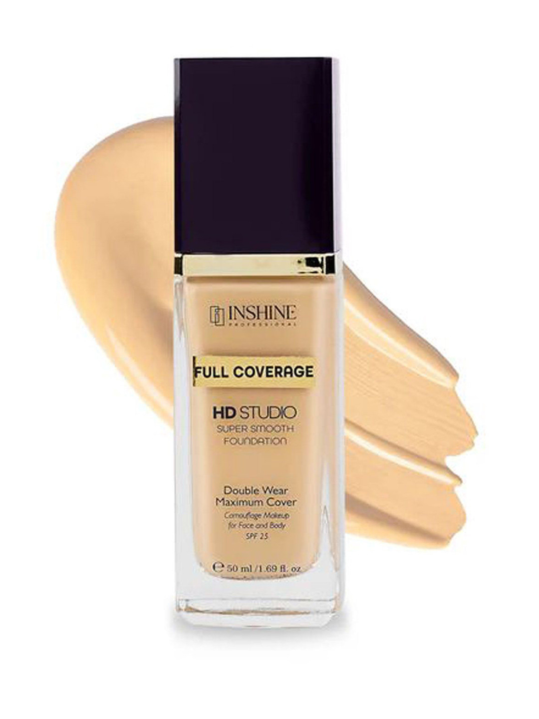 Inshine HD Studio Full Coverage Super Smooth Foundation With SPF 25 - 50 ml -Classic Ivory
