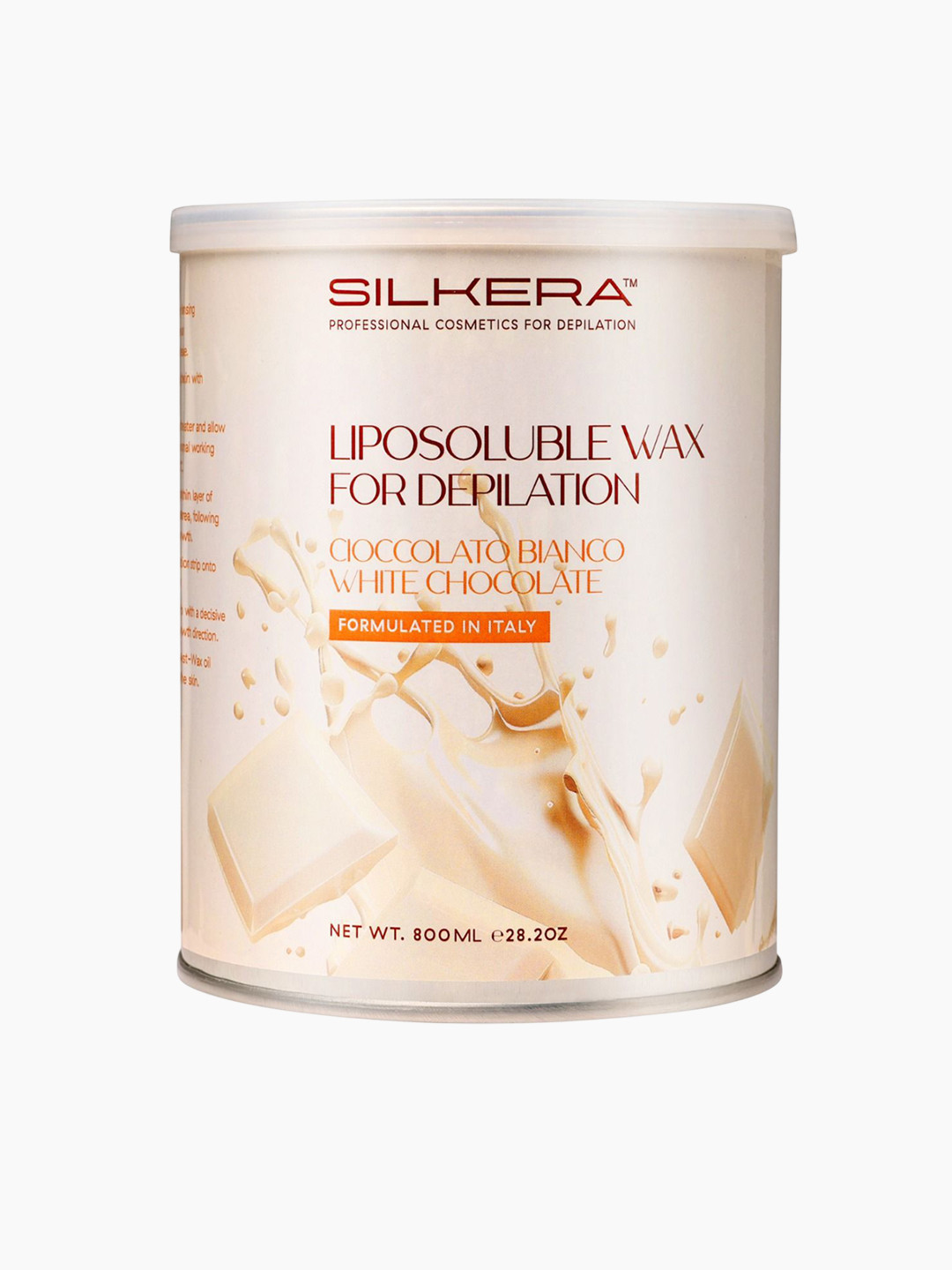SILKERA Liposoluble Bianco White Chocolate Wax - 800 ml