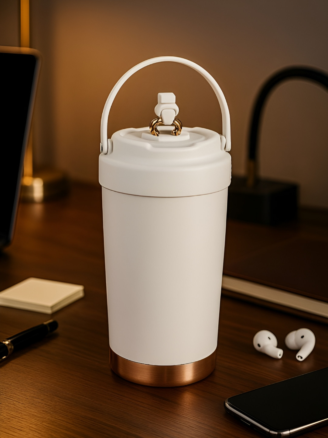 Myntra Elegant Homes Stainless Steel Vacuum Insulated 316 Travel Mug - 500 ml