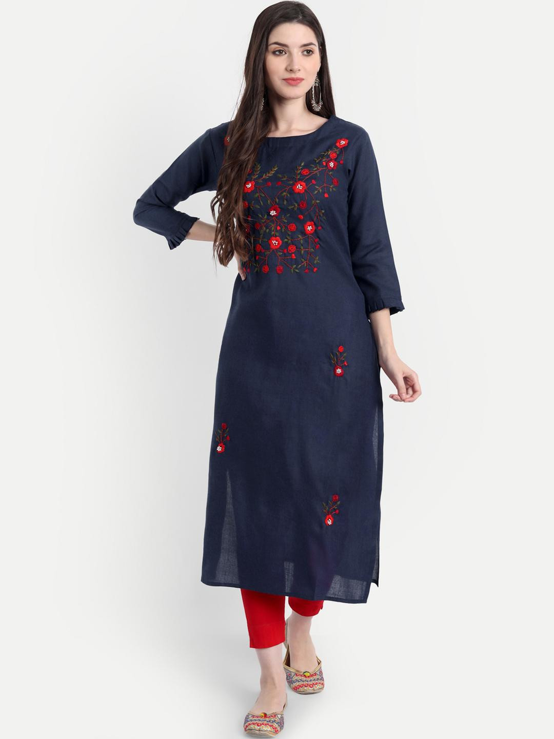 4u Fashion Women Thread Work Kurta