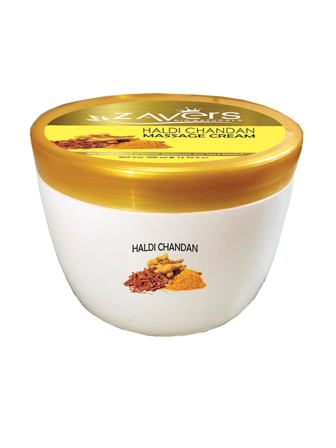 Zavers Haldi Chandan Massage Cream - 500 ml