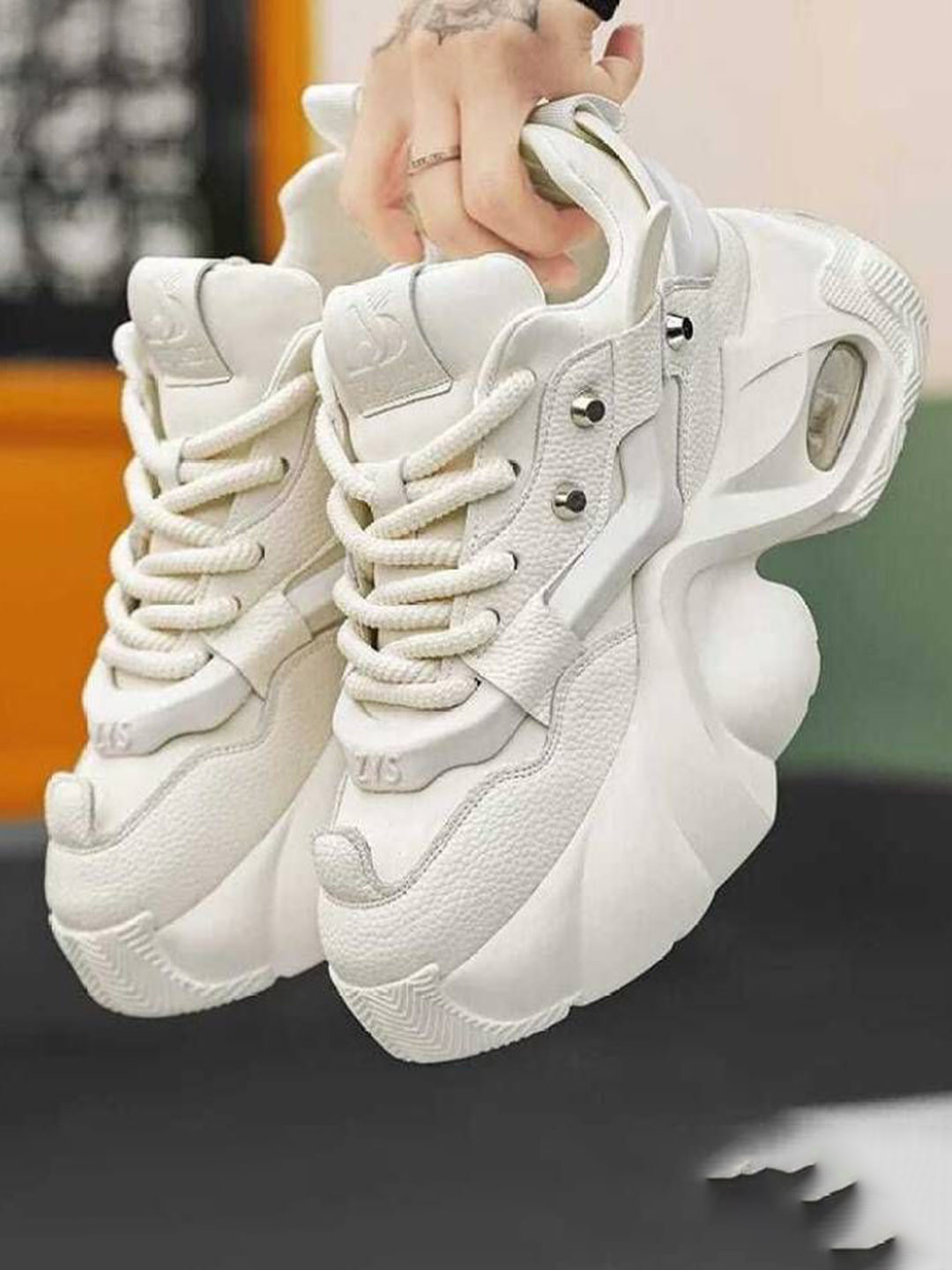 GOOD MINAR Men Textured Lace-Up Casual Sneakers