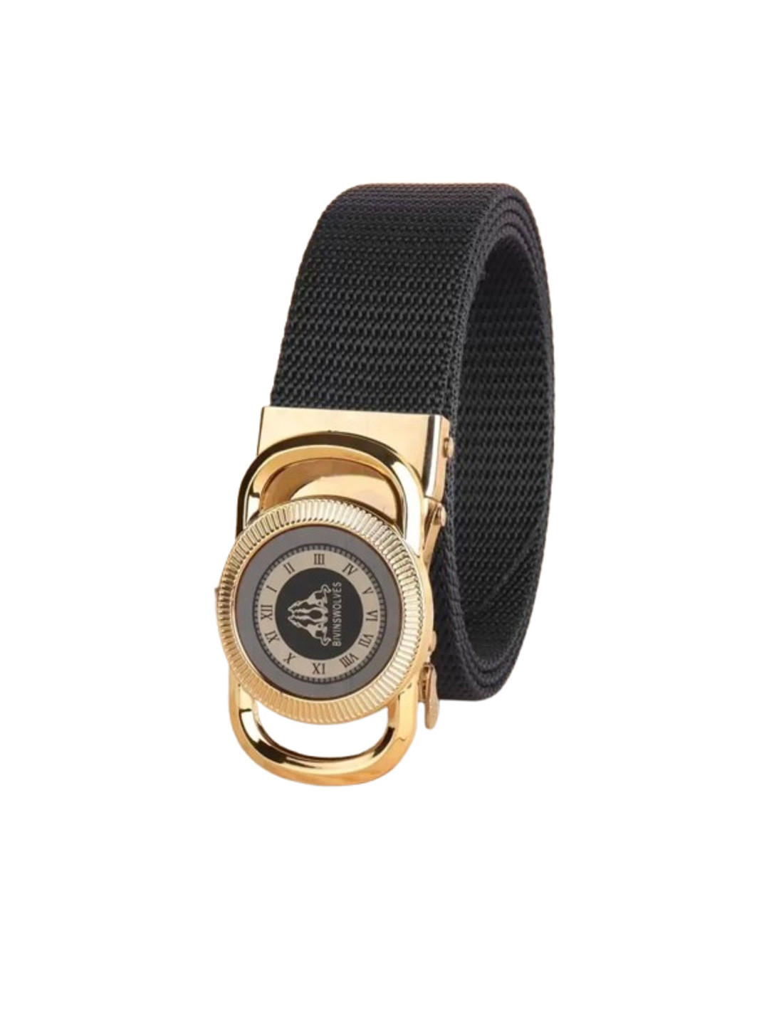 Niddleman Men Woven Slider Buckle Slim Belt