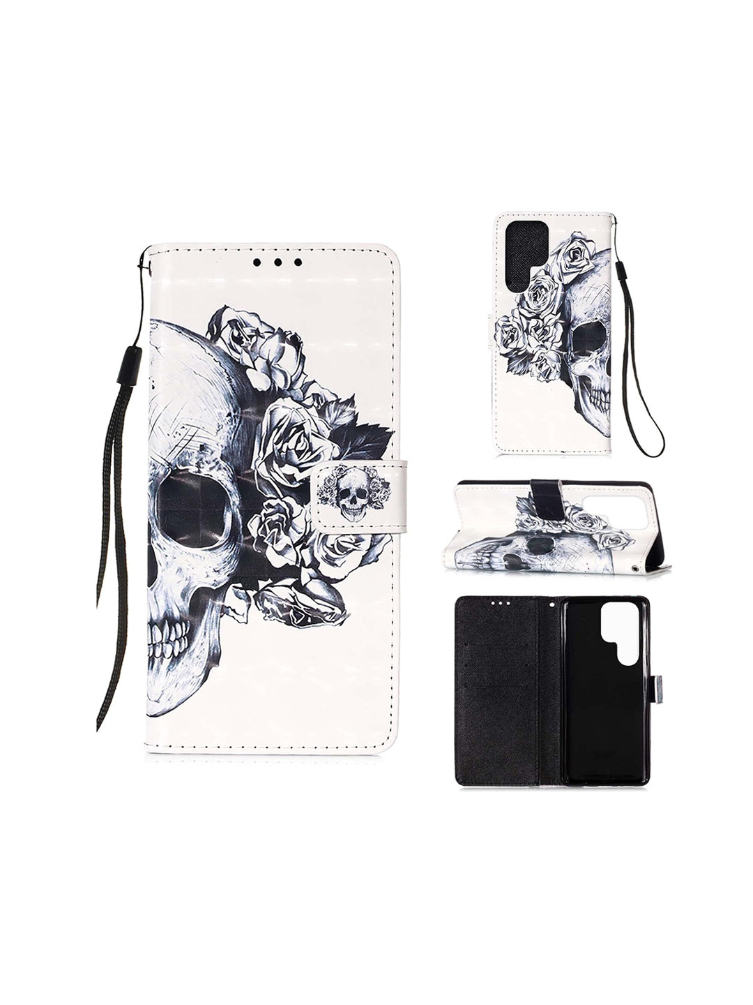 PEEPERLY Abstract Printed Samsung Galaxy S24 Ultra 5G Flip Case Mobile Accessories